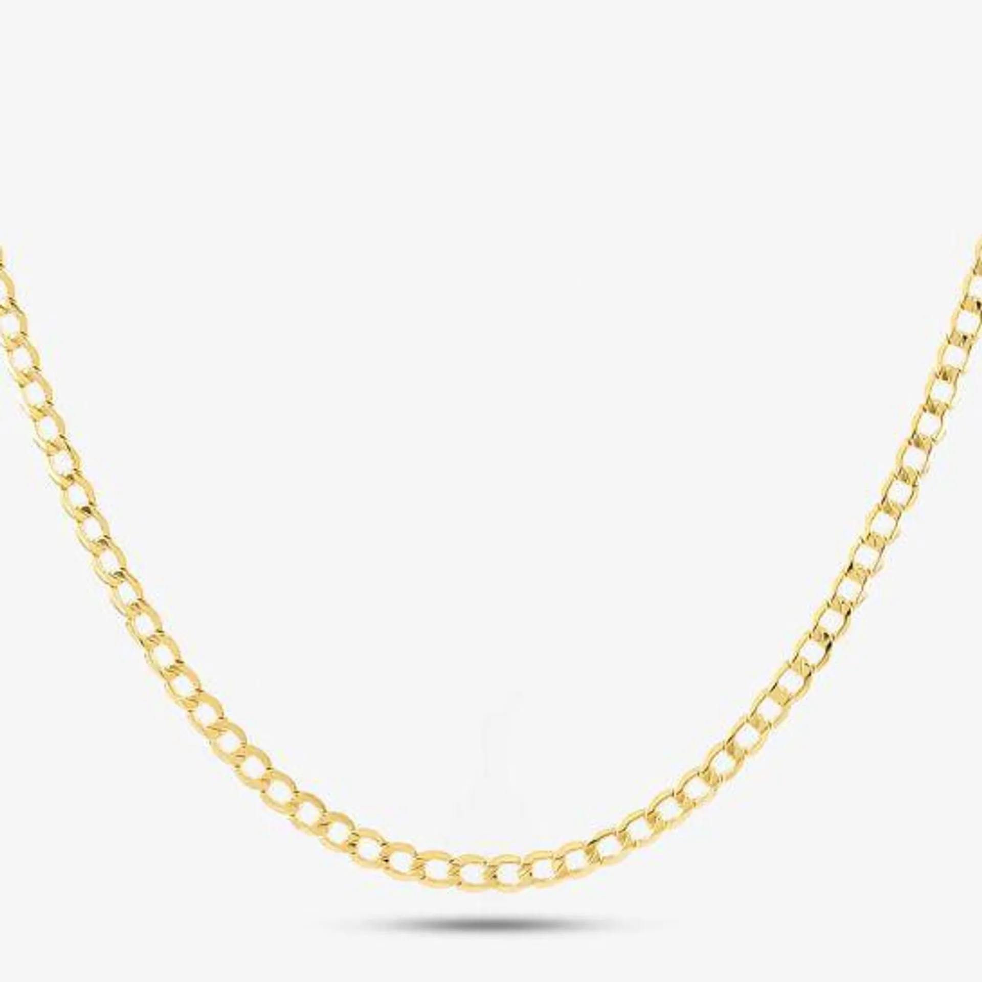 9ct Yellow Gold 24 Inch Curb Chain HC070-24