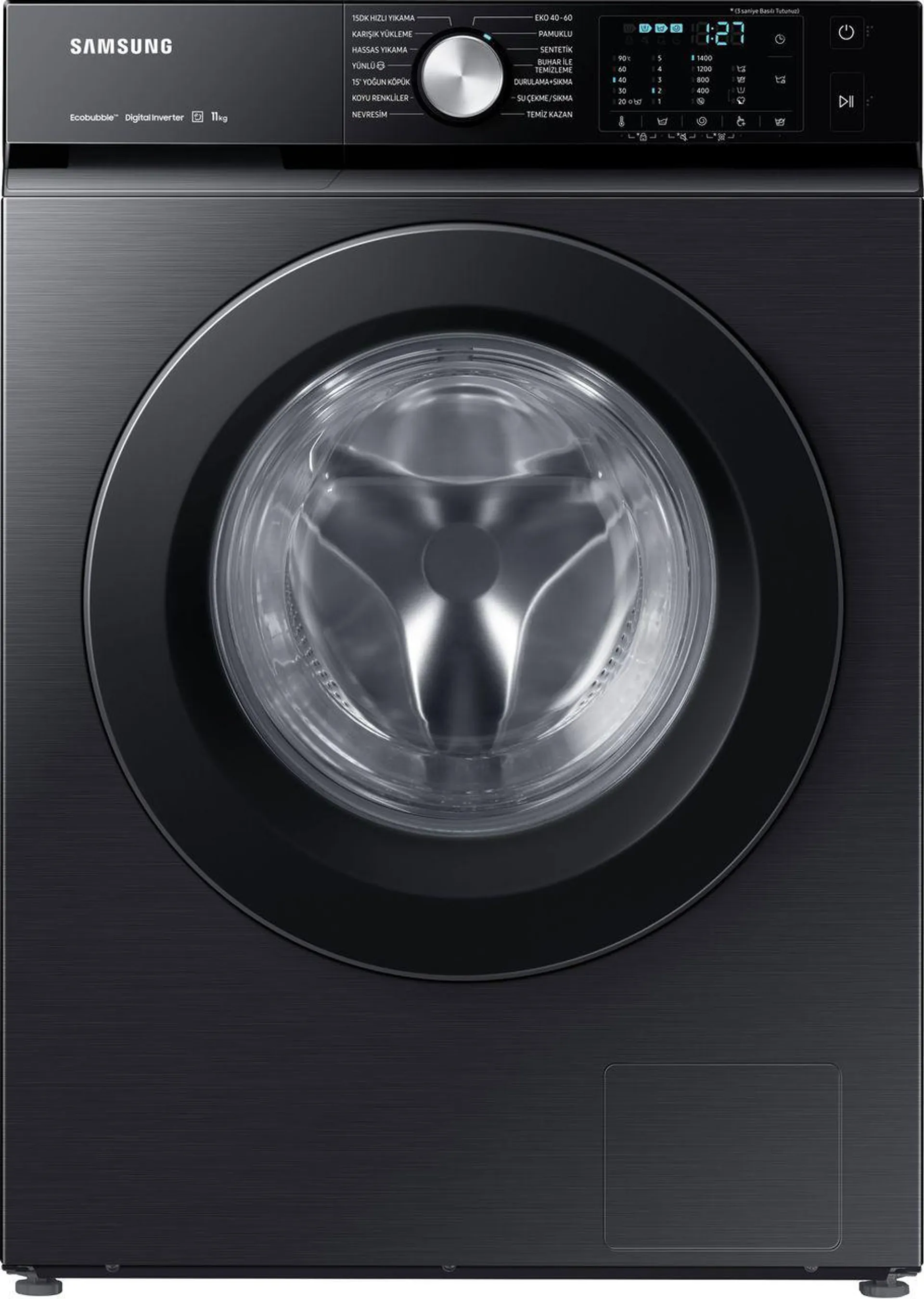 Samsung Series 5+ SpaceMax WW11BBA046AB 11kg Washing Machine with 1400 rpm - Black - A Rated