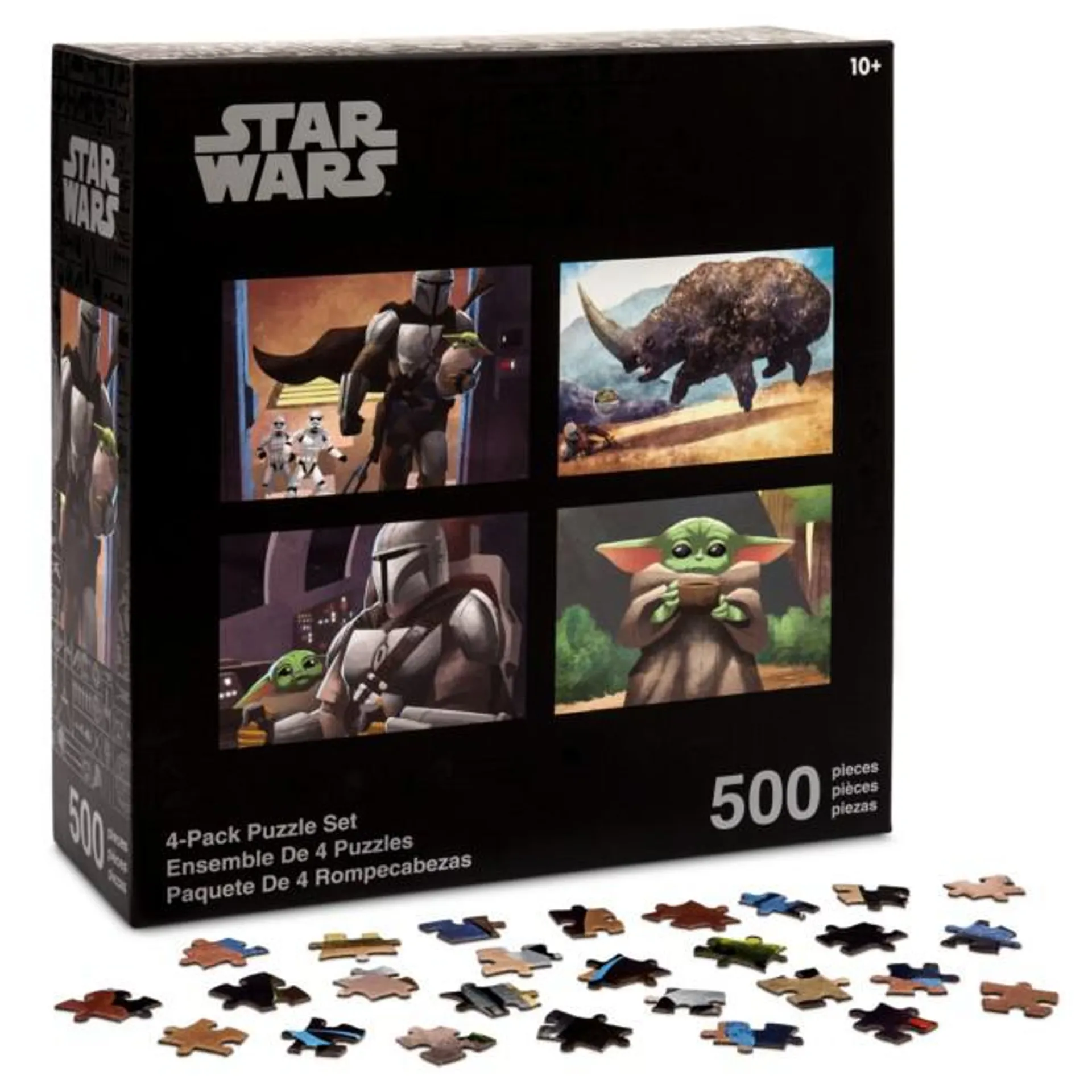 Disney Store Star Wars: The Mandalorian Four-Pack Puzzle Set