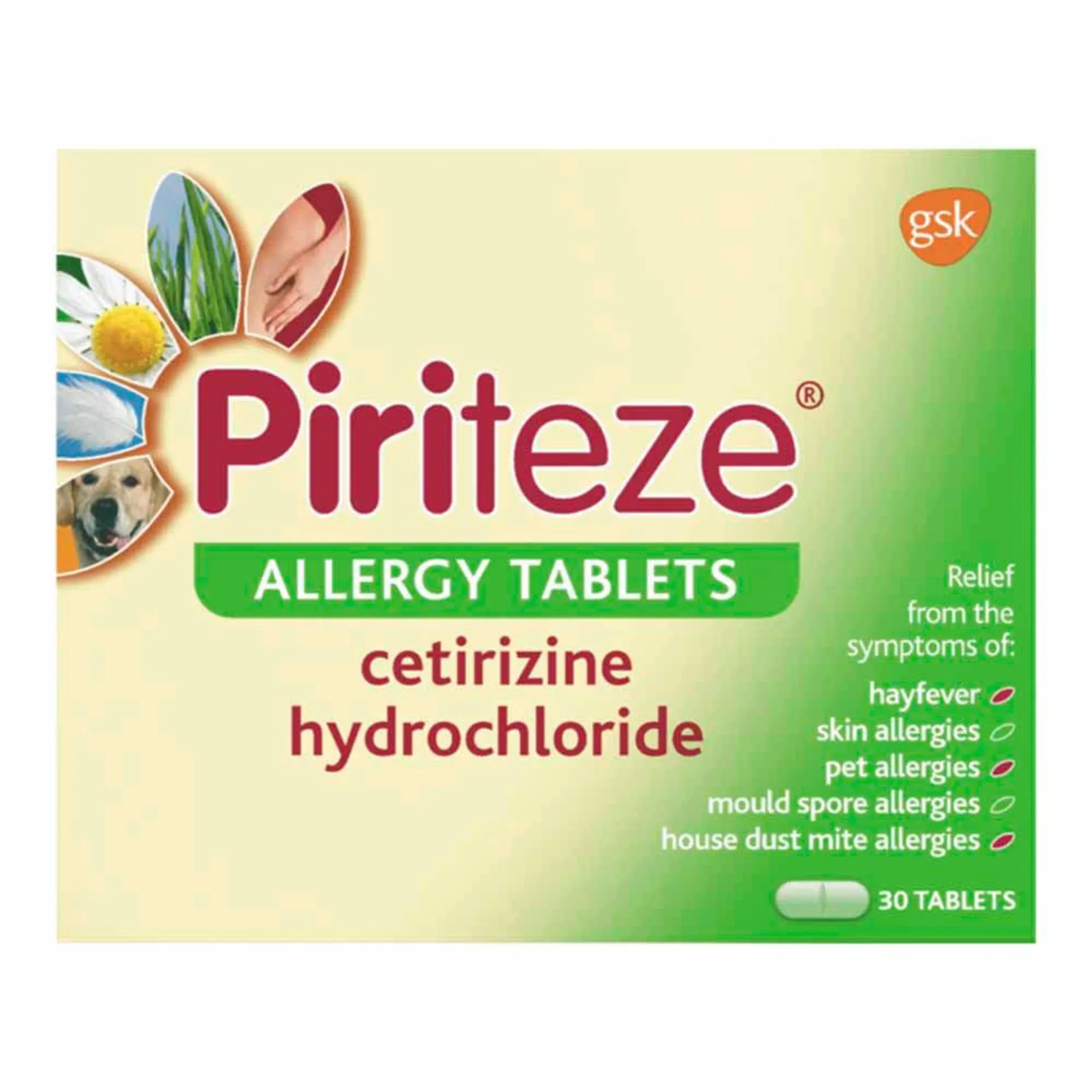 Piriteze Allergy Tablets 30 Pack