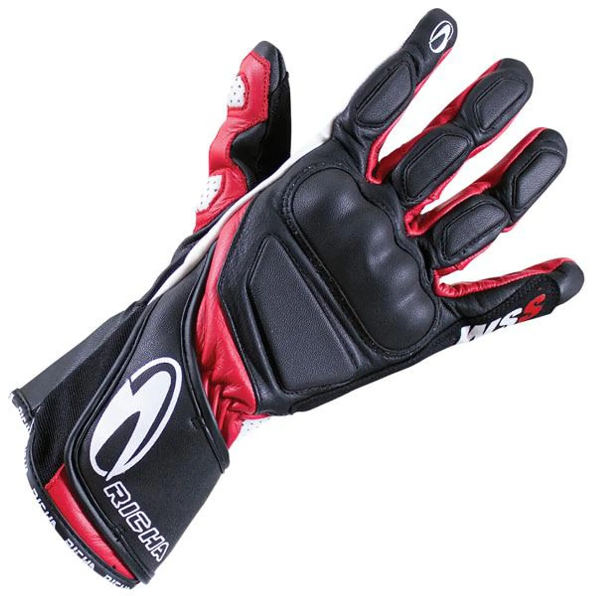 Richa WSS Leather Gloves - Black / Red