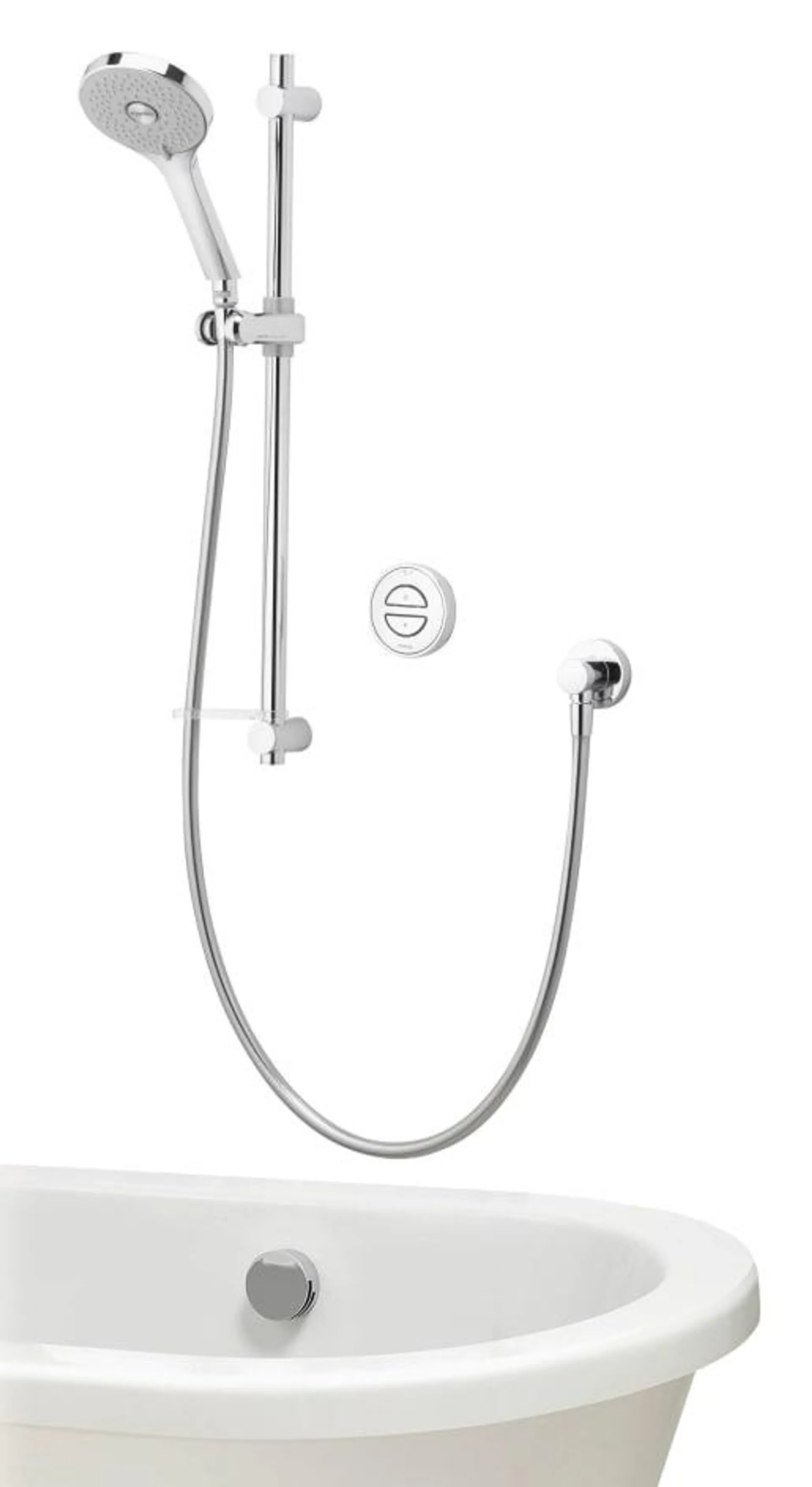 Aqualisa Unity Q Smart Divert Gravity Pumped Concealed Shower with Adjustable Head & Bath Filler