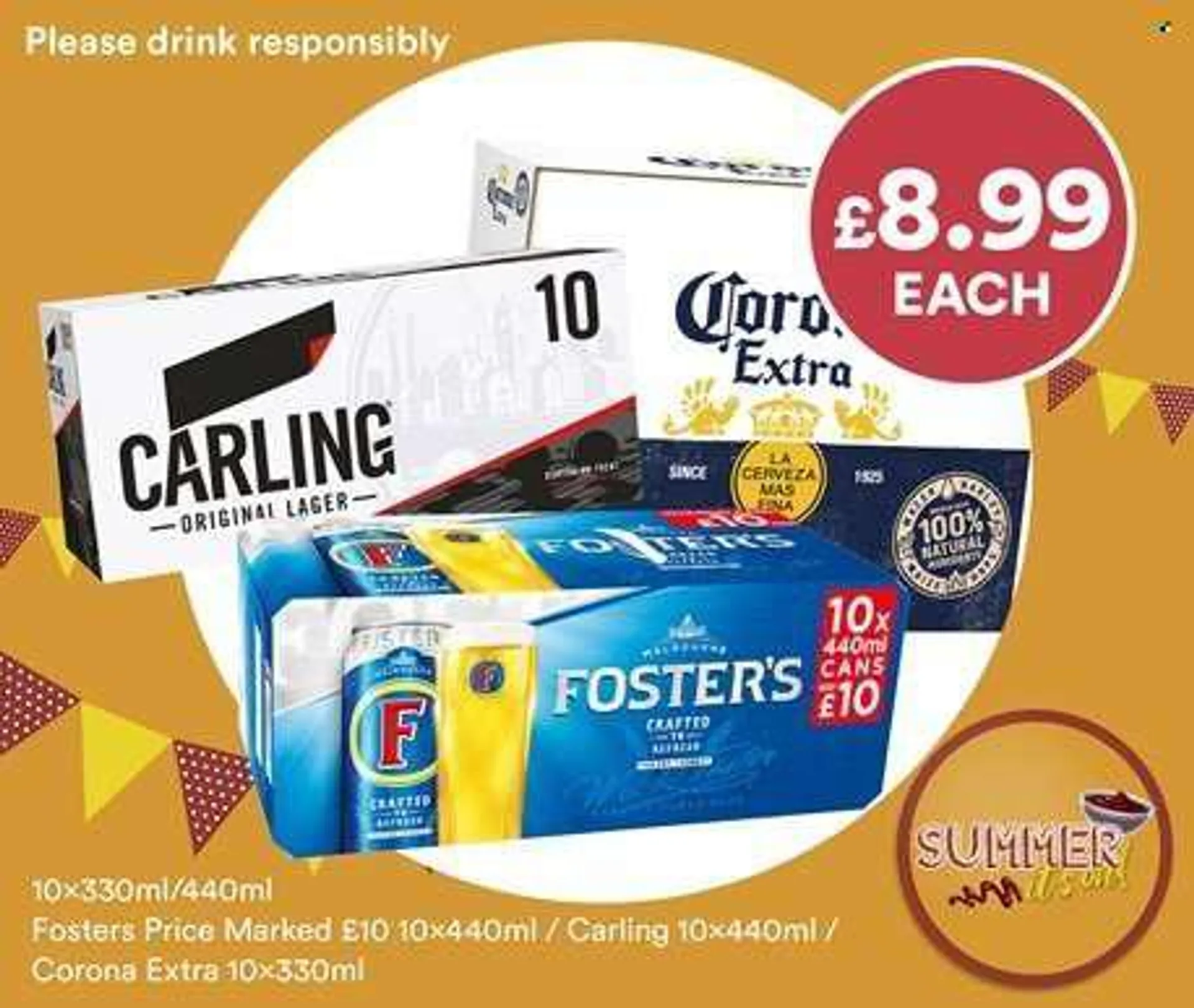 Costcutter offer  - 10.8.2022 - 30.8.2022 - Sales products - Corona, beer, Carling, Lager, chips. Page 4.