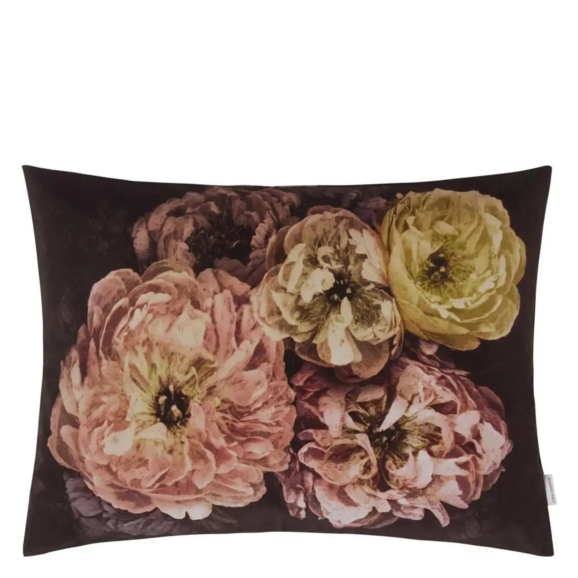 Le Poeme De Fleurs Rosewood Cushion