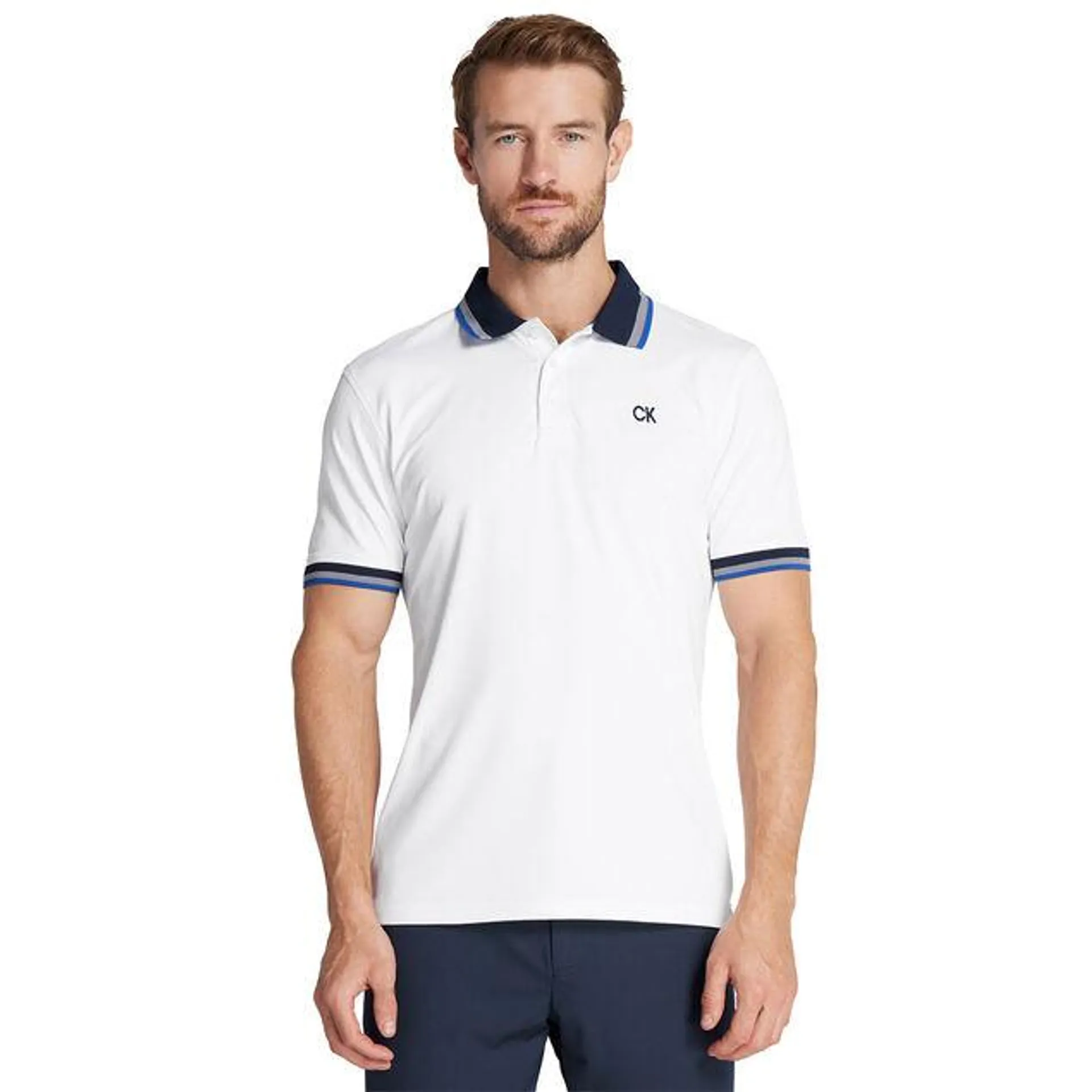 Calvin Klein Men's Tech Jersey Golf Polo Shirt