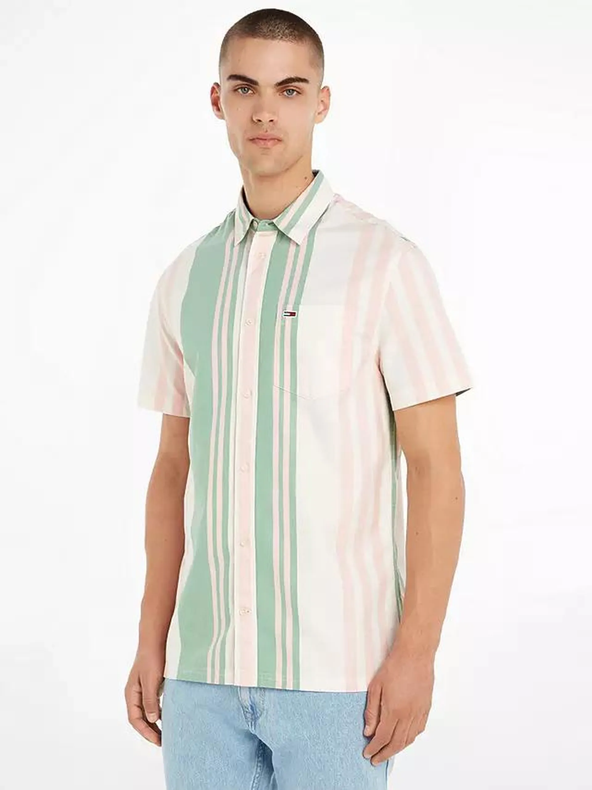 Tommy Hilfiger Bold Stripe Shirt, Green/Multi