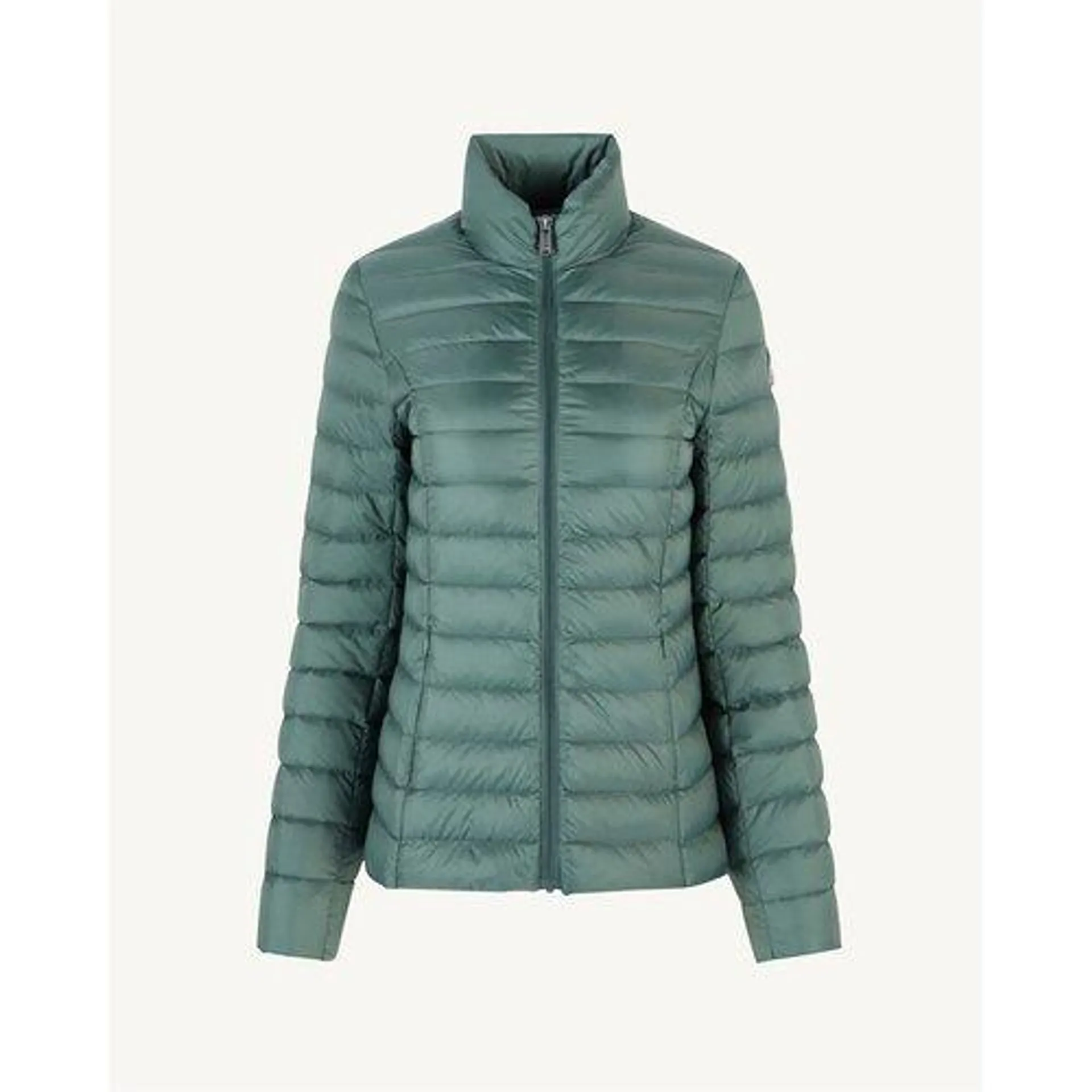 Cha Padded Jacket with High Neck and Zip Fastening