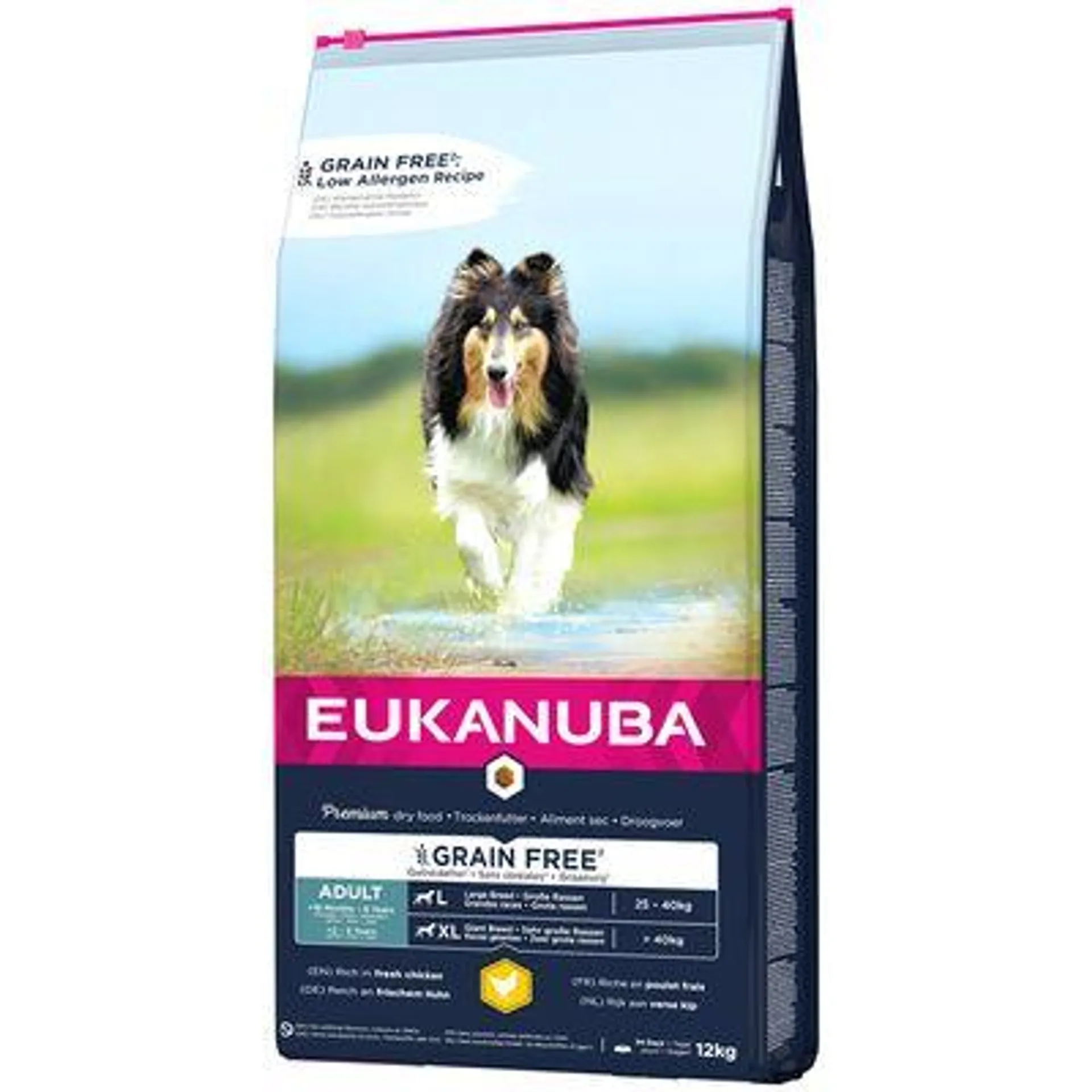 12kg Eukanuba Grain Free Adult/Puppy Dry Dog Food - 10% Off! *