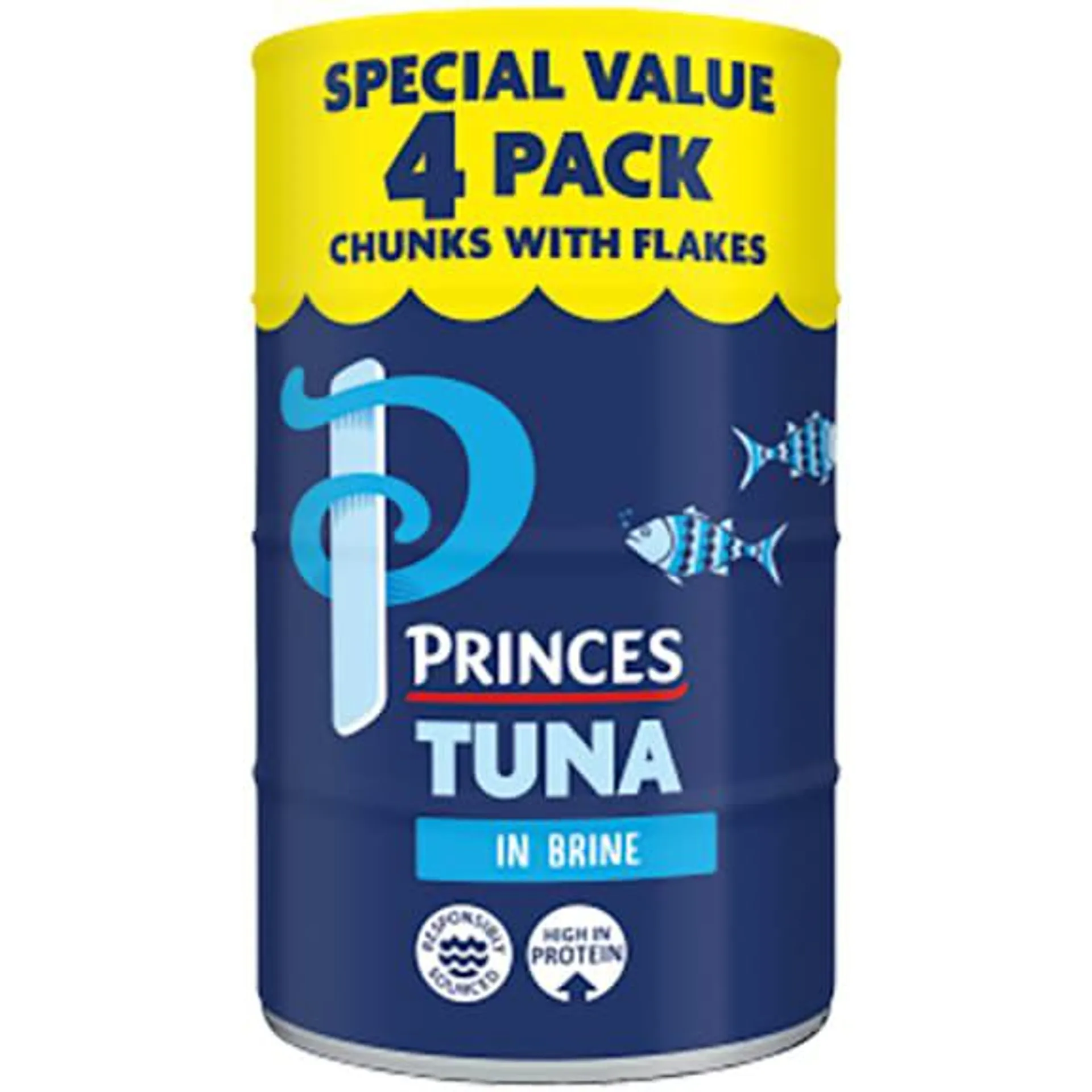 Princes Tuna In Brine 4pk