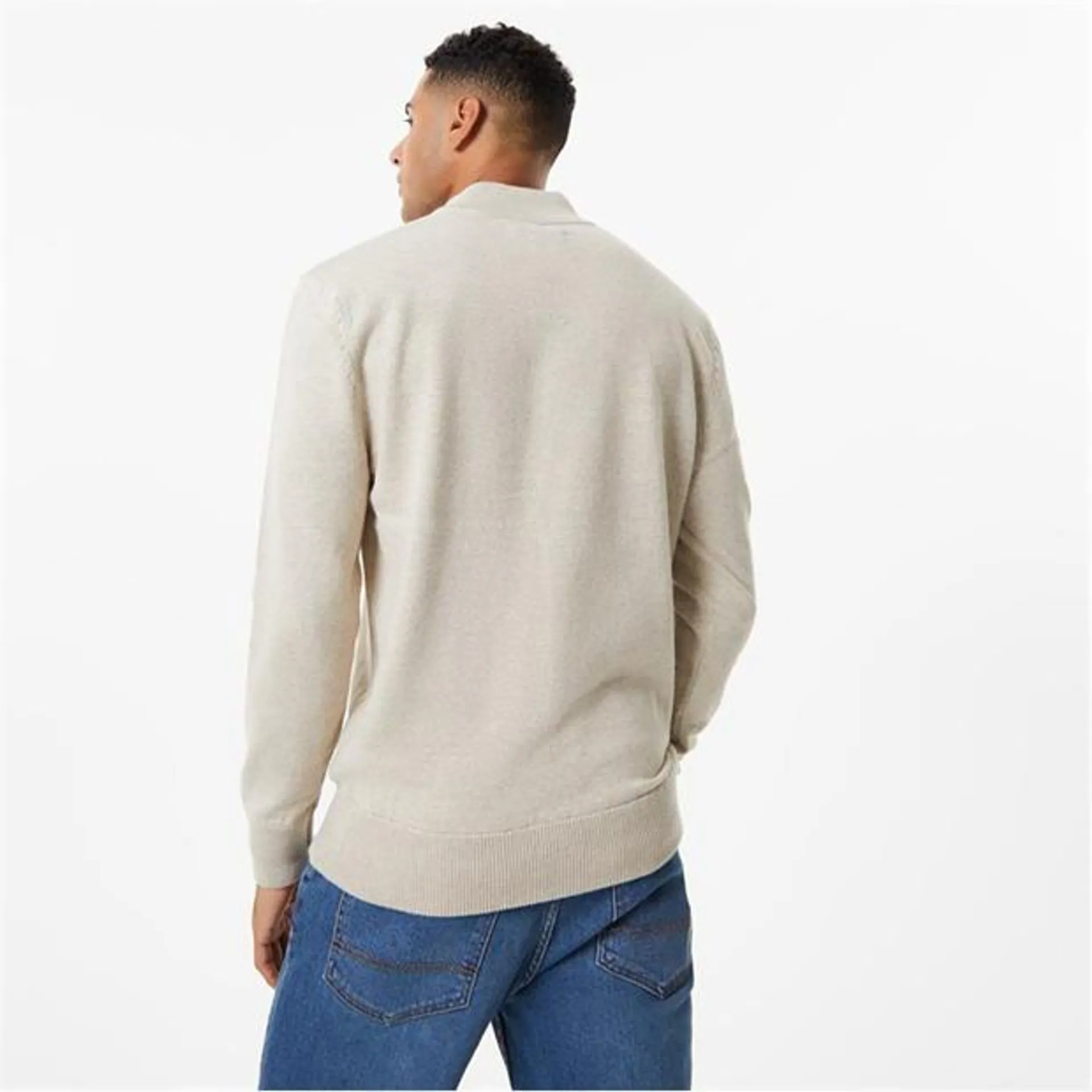 Funnel Neck Half Zip Jumper