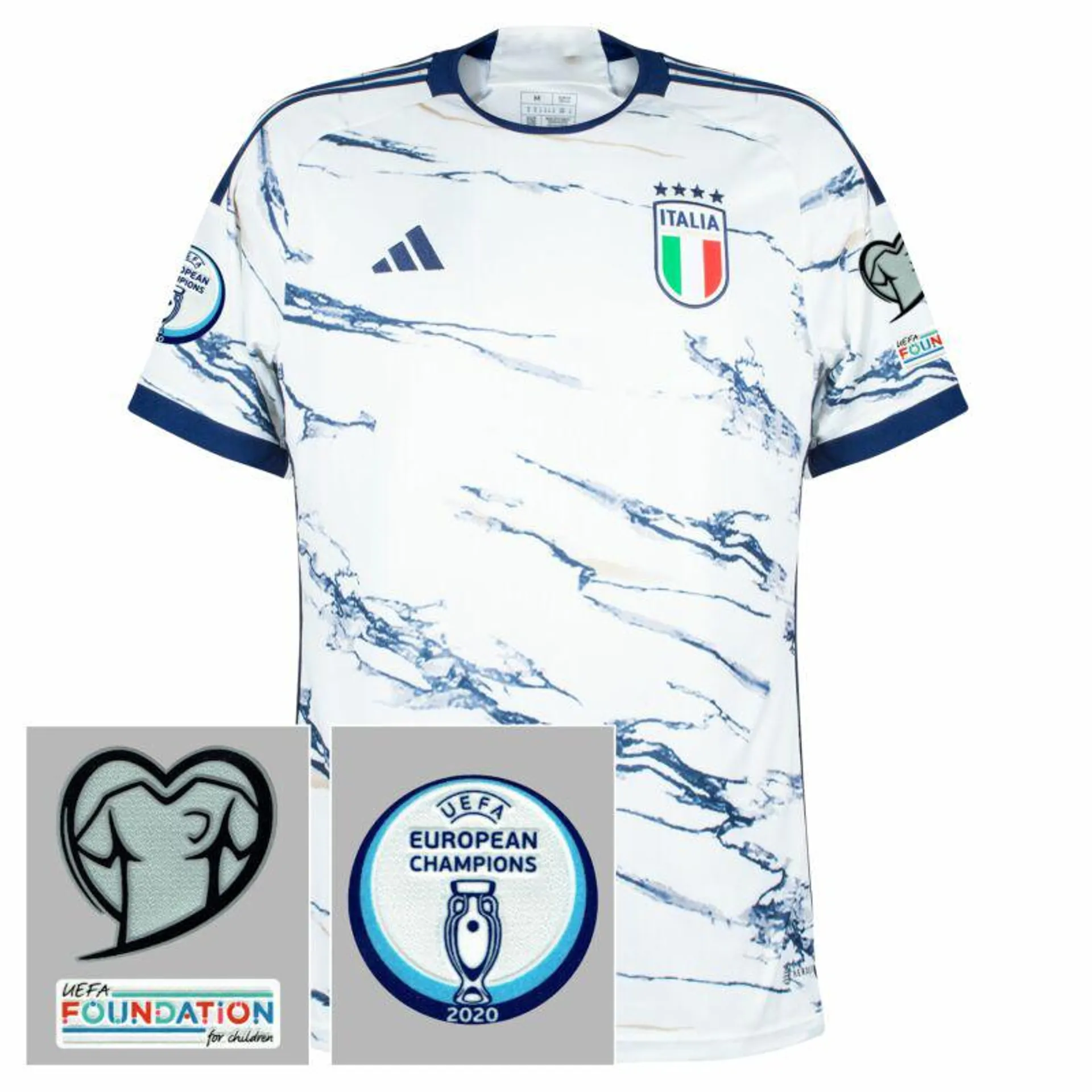 adidas Italy Away Shirt 2023-2024 incl. Euro 2024 Qualifying Patch Set