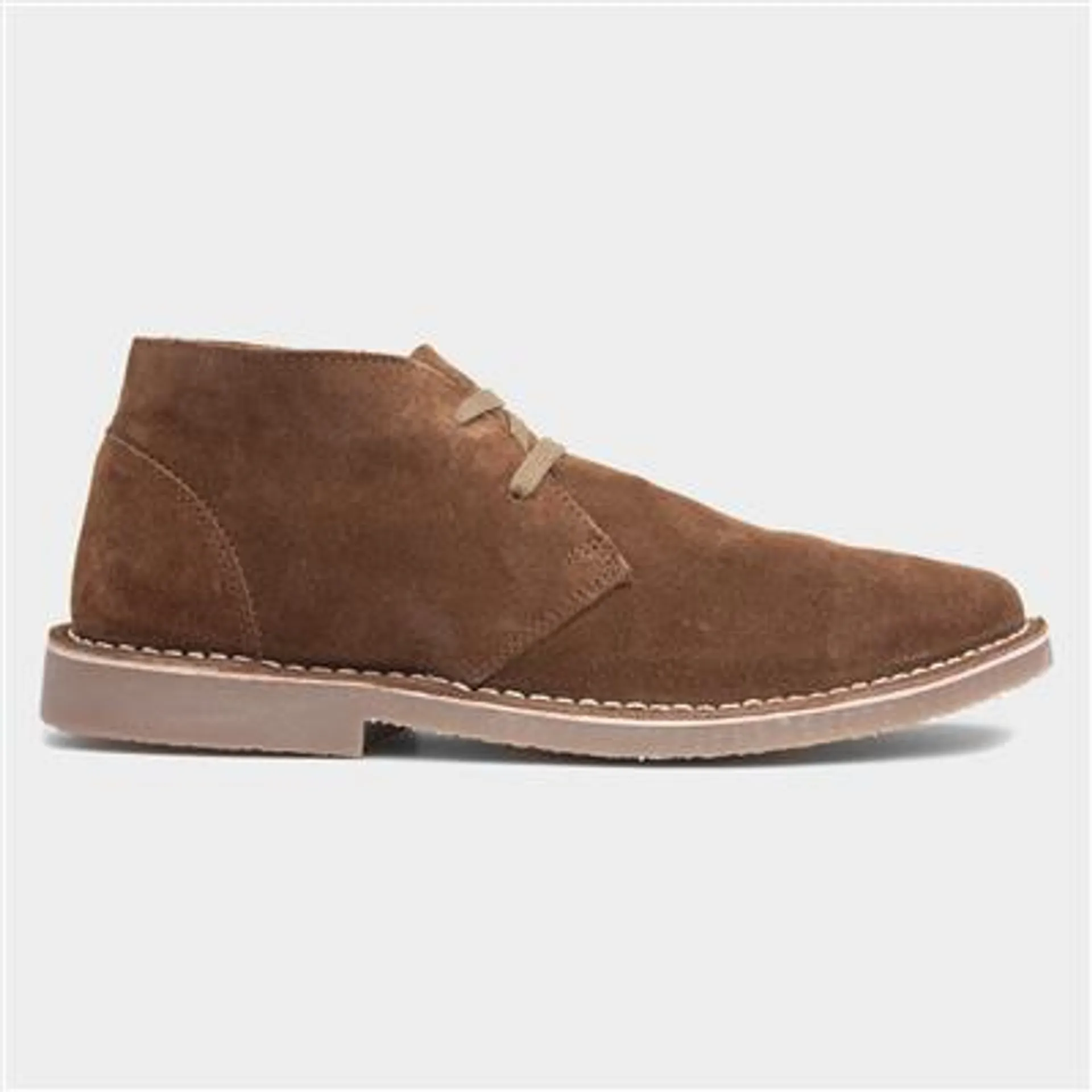 Ryan Mens Tan Leather Desert Boot