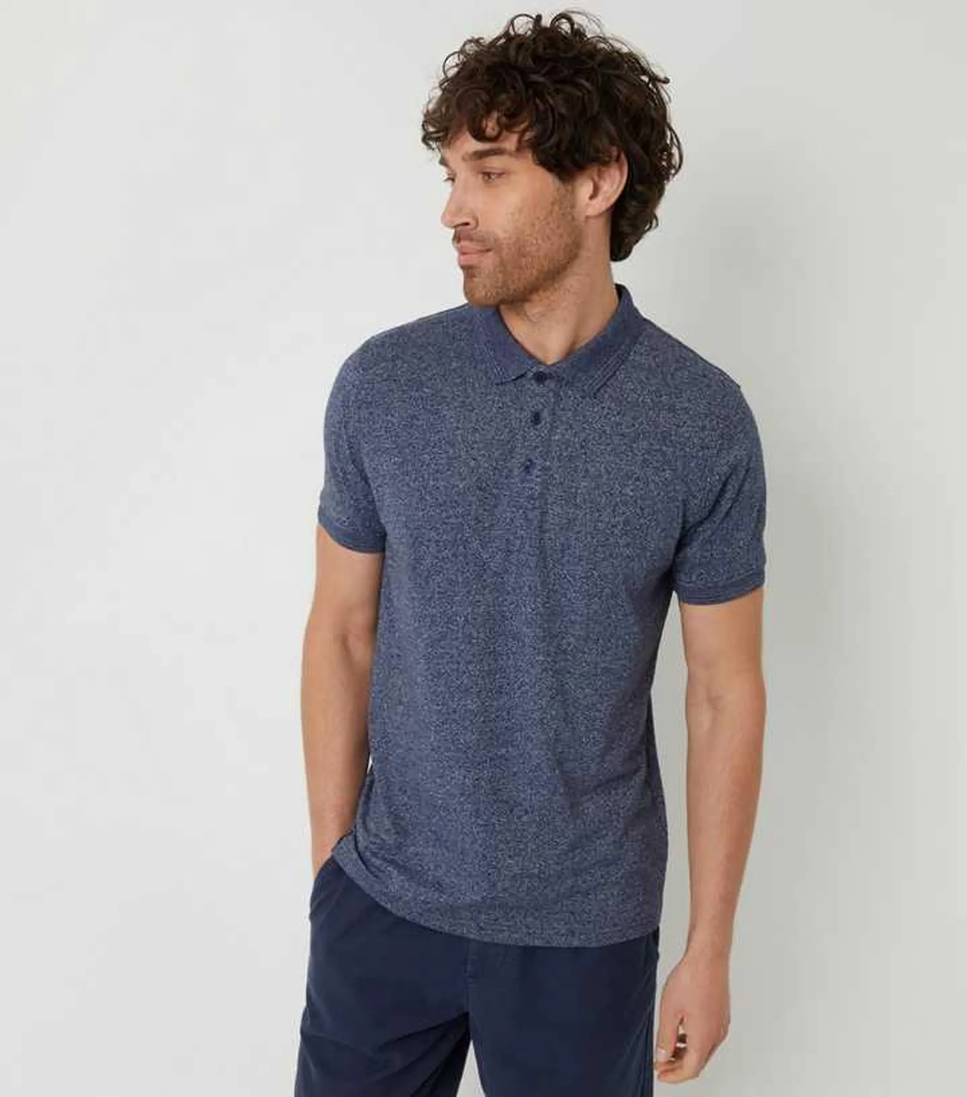 Threadbare Blue Slim Polo Shirt