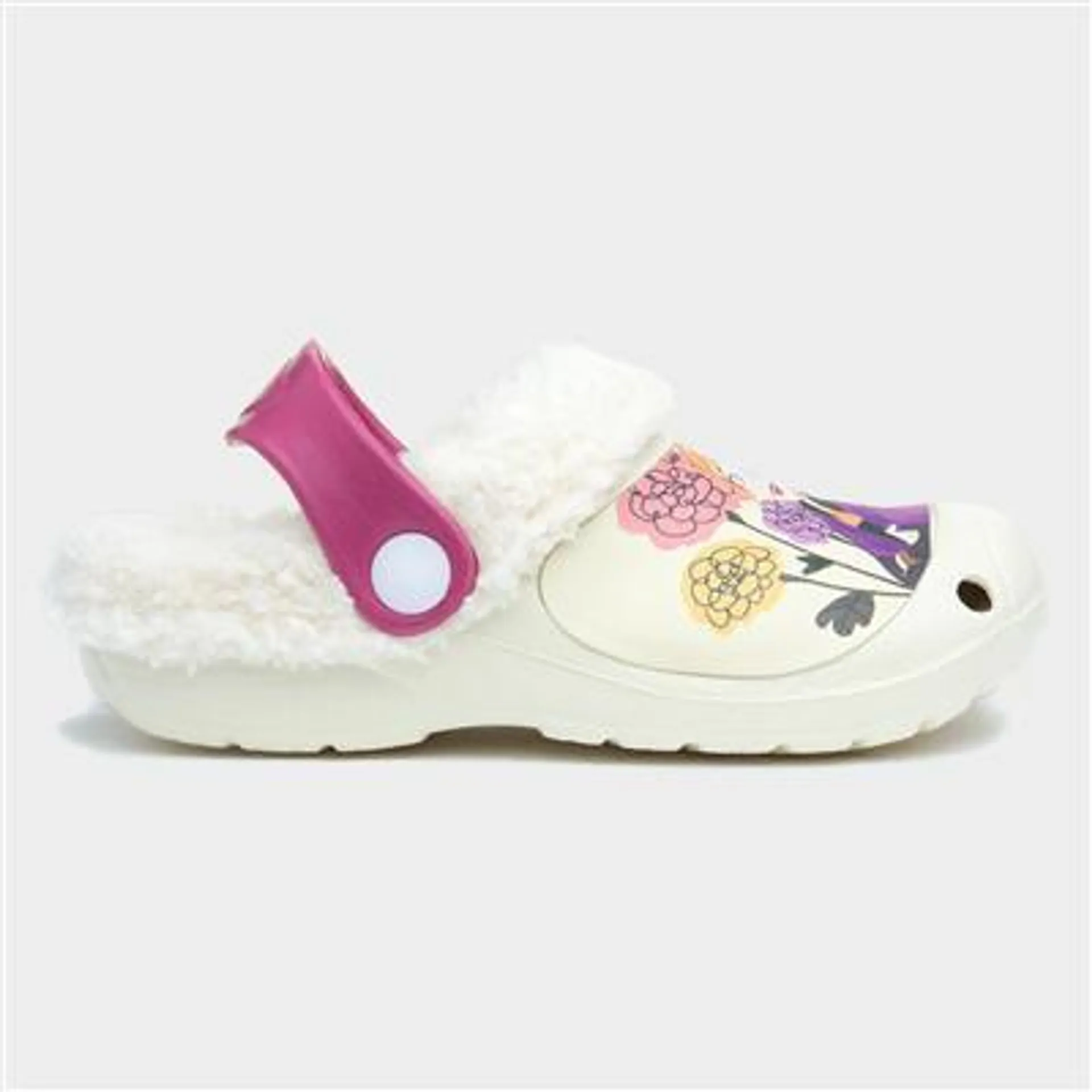 Kids Beige Fur Lined Clog