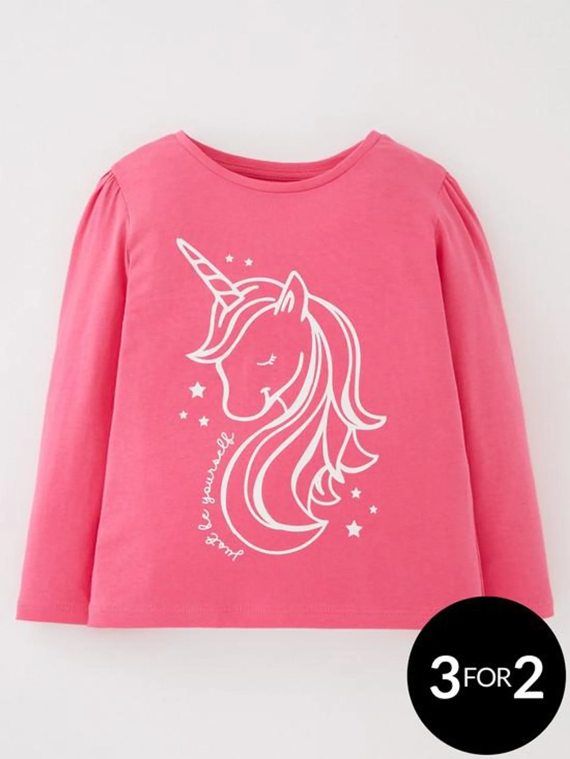 Girls LS Unicorn T-Shirt