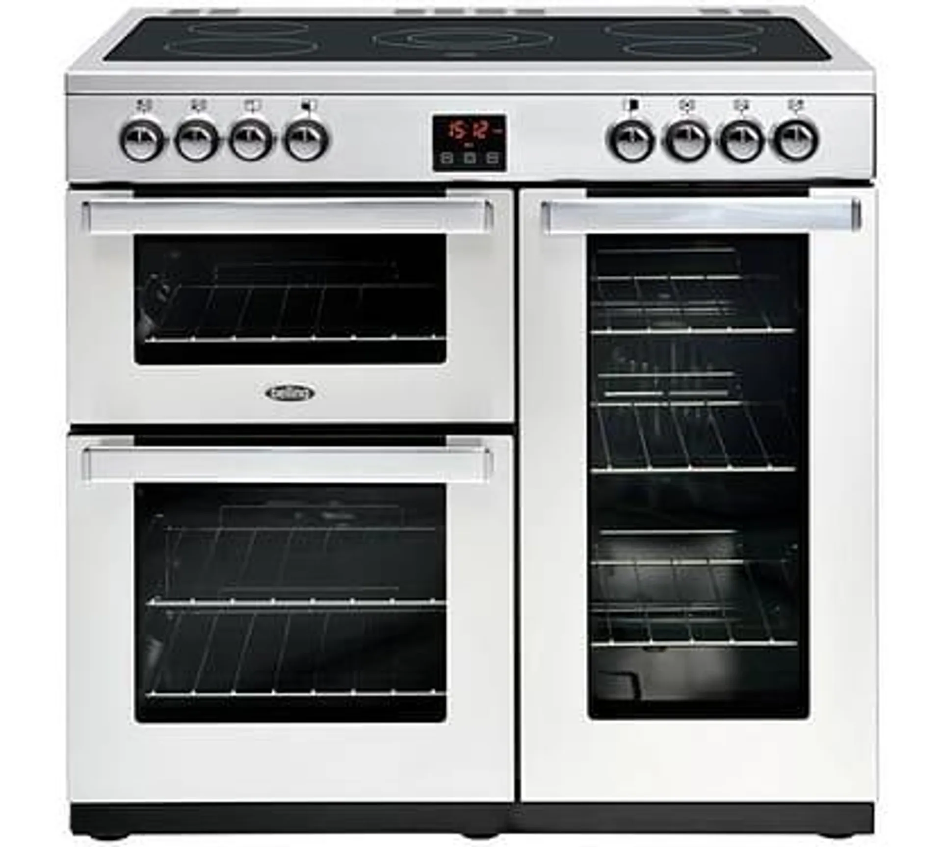 Belling COOKCENTRE 90EPROFSTA 4072 90cm Ceramic Range Cooker – STAINLESS STEEL