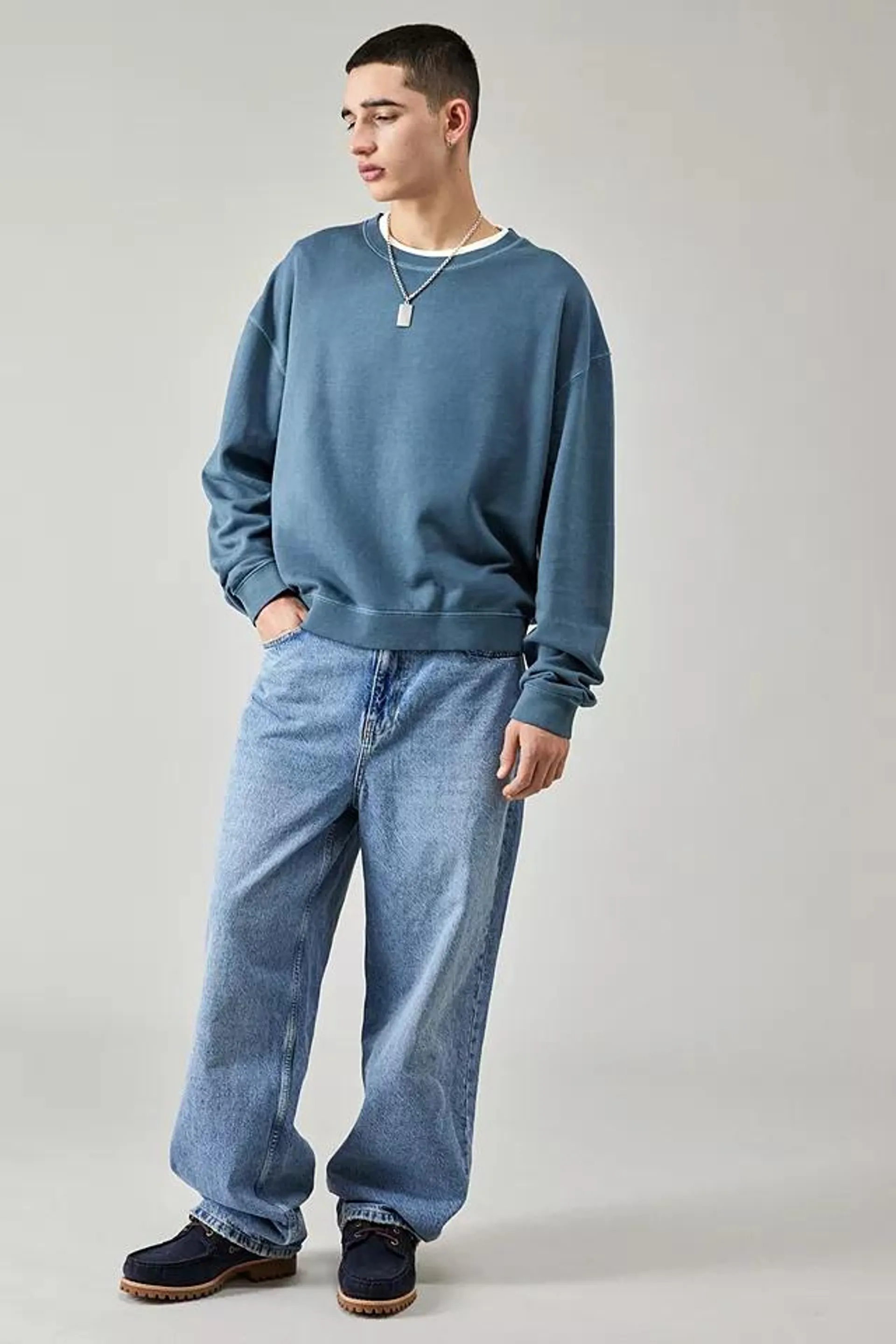 BDG Blue Bonfire Sweatshirt