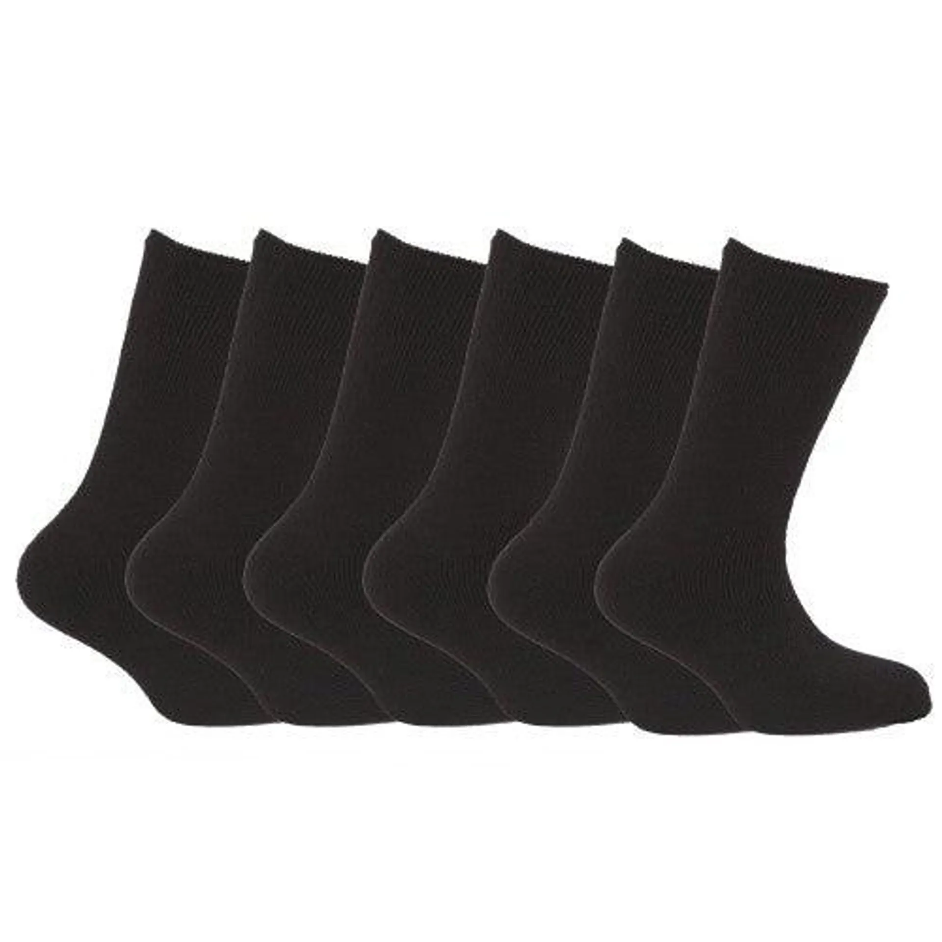 FLOSO Mens Premium Quality Multipack 1.9 Tog Thermal Socks (Pack Of 6)