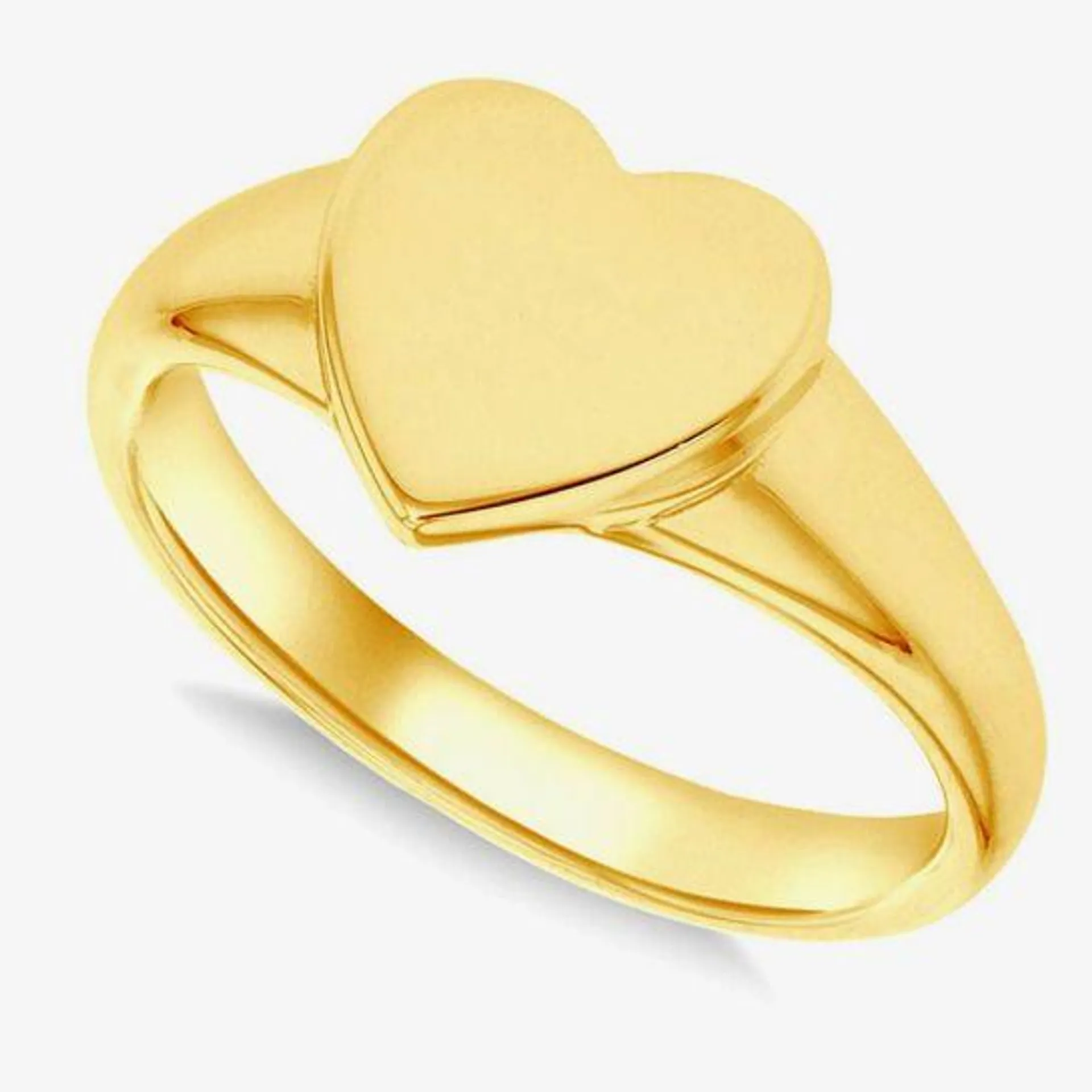 Gold Plated Sterling Silver Heart Ring 8.81.0420