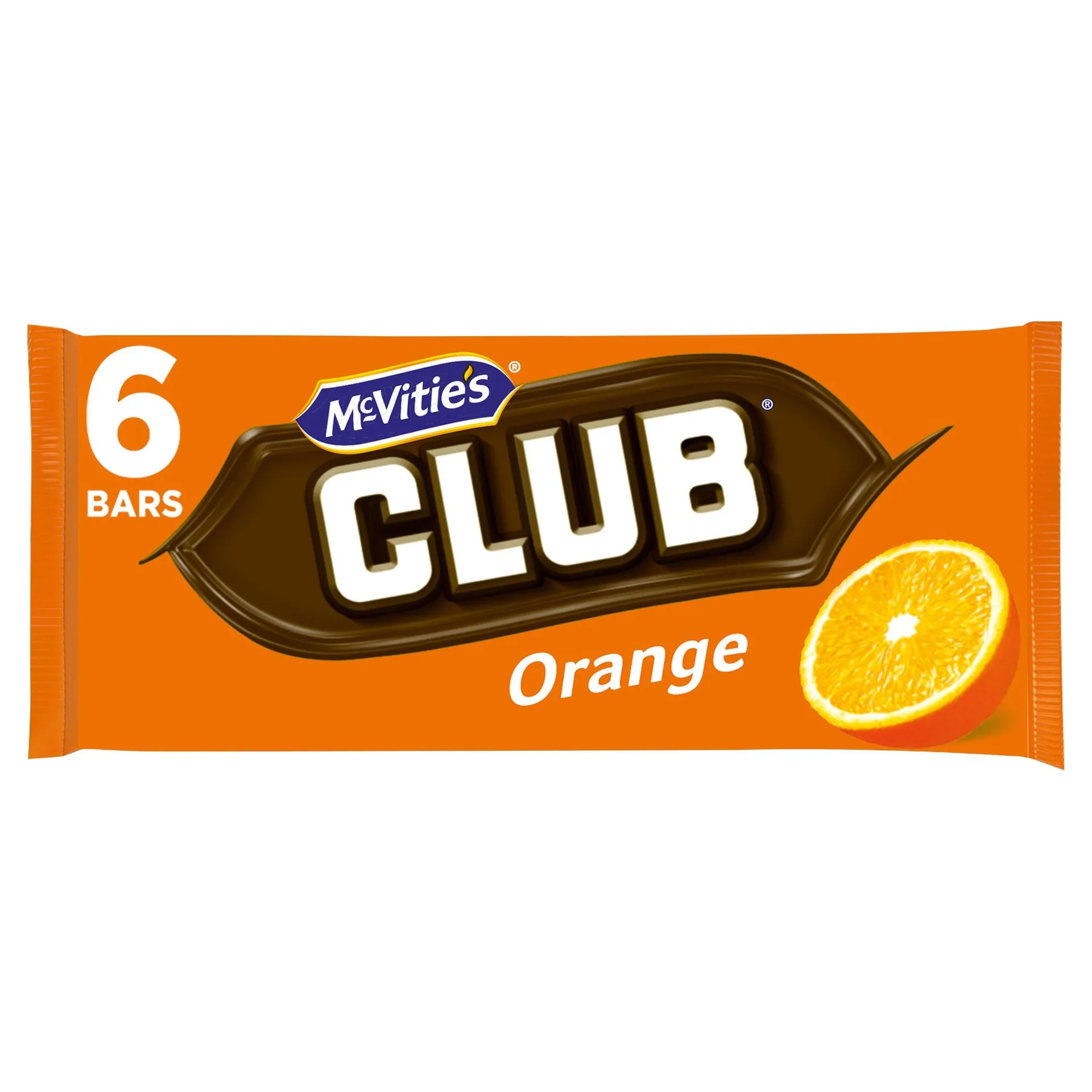 McVitie's Club Orange Bars 6 x 22g (132g)