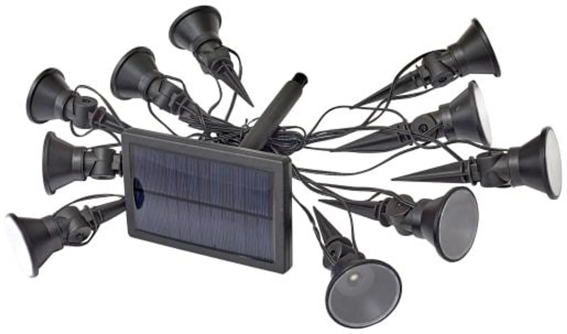 Smart Solar Outdoor MultiSpot Spotlights - Pack of 10