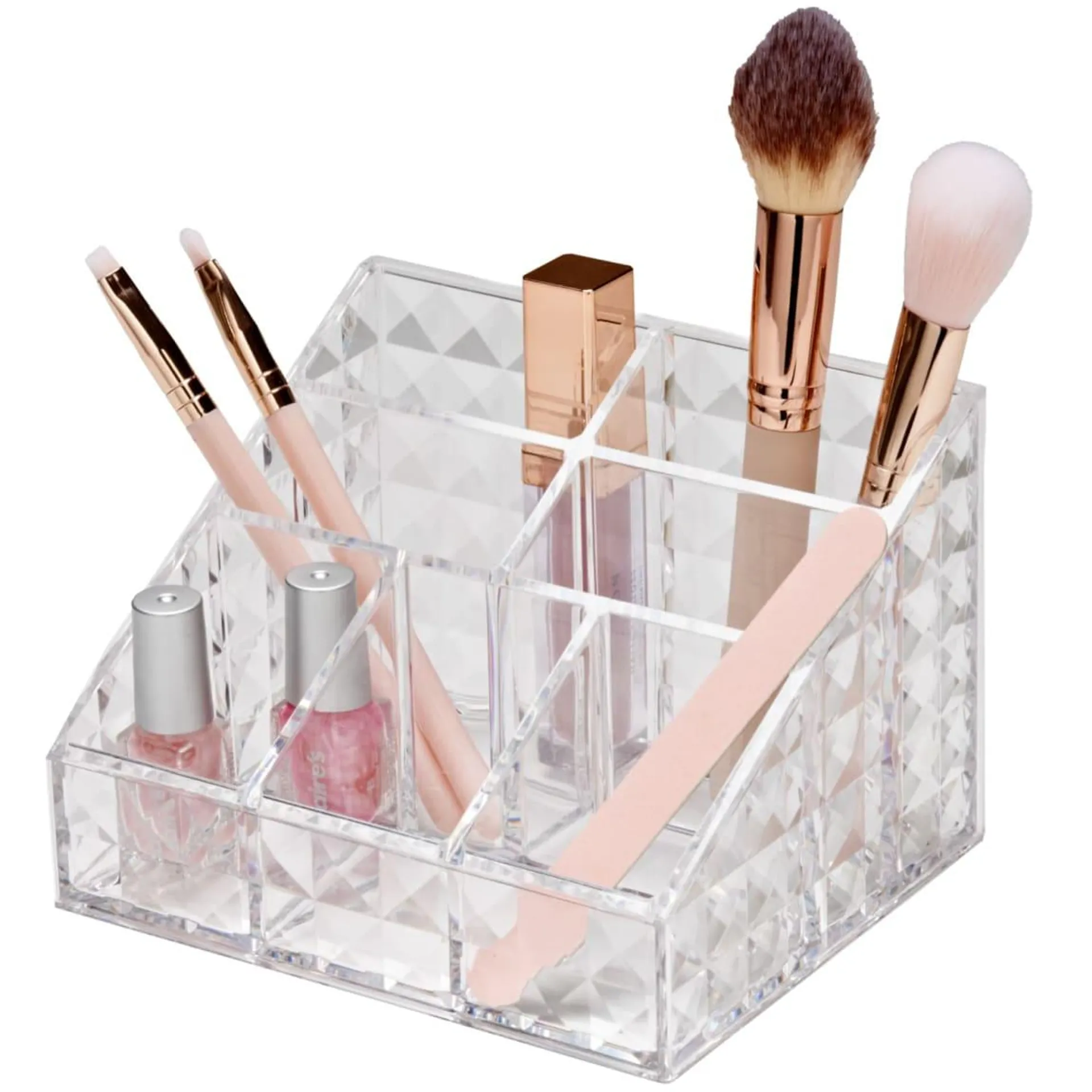 Diamond 7 Section Angled Organiser