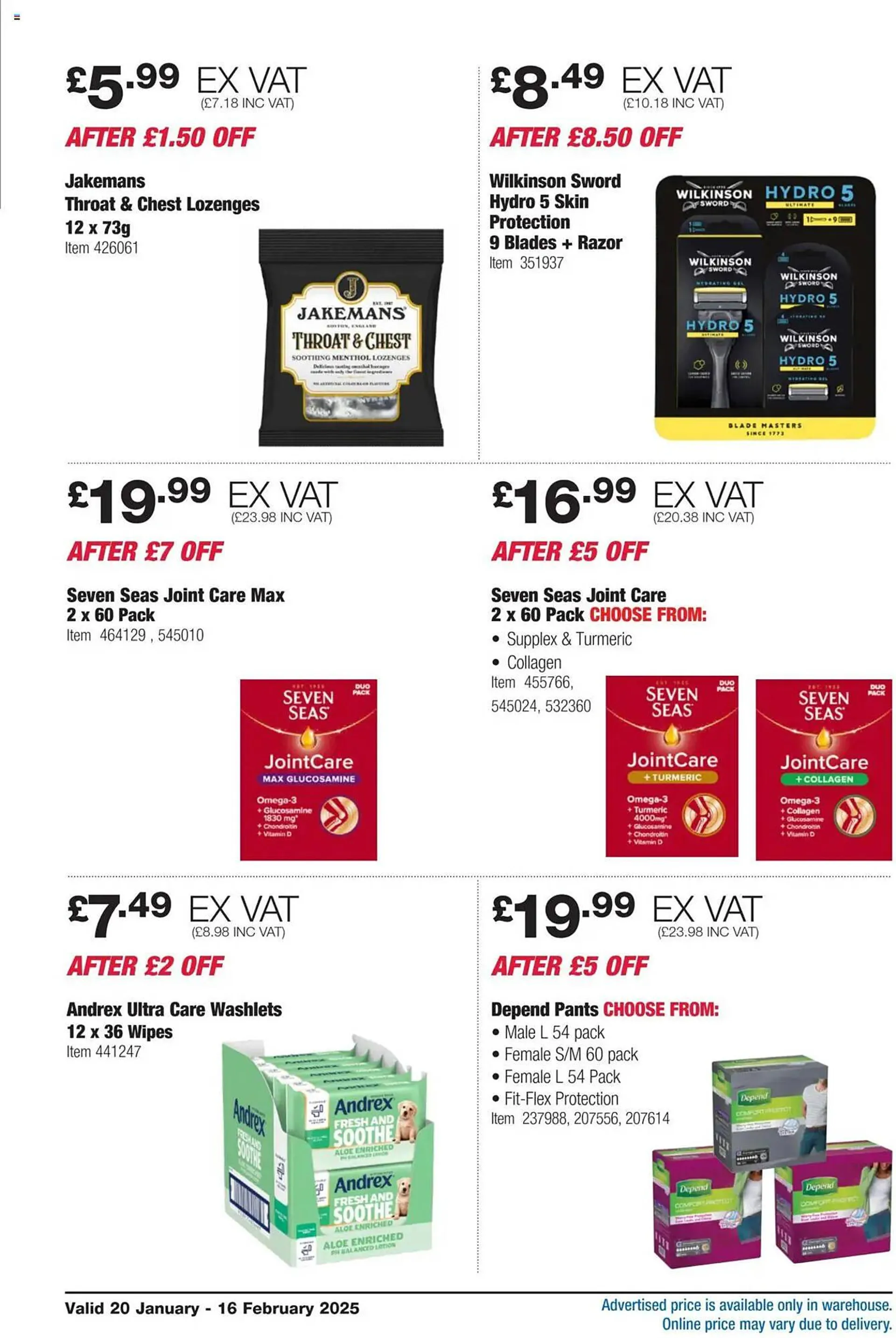 Costco leaflet from 20 January to 16 February 2025 - Catalogue Page 16