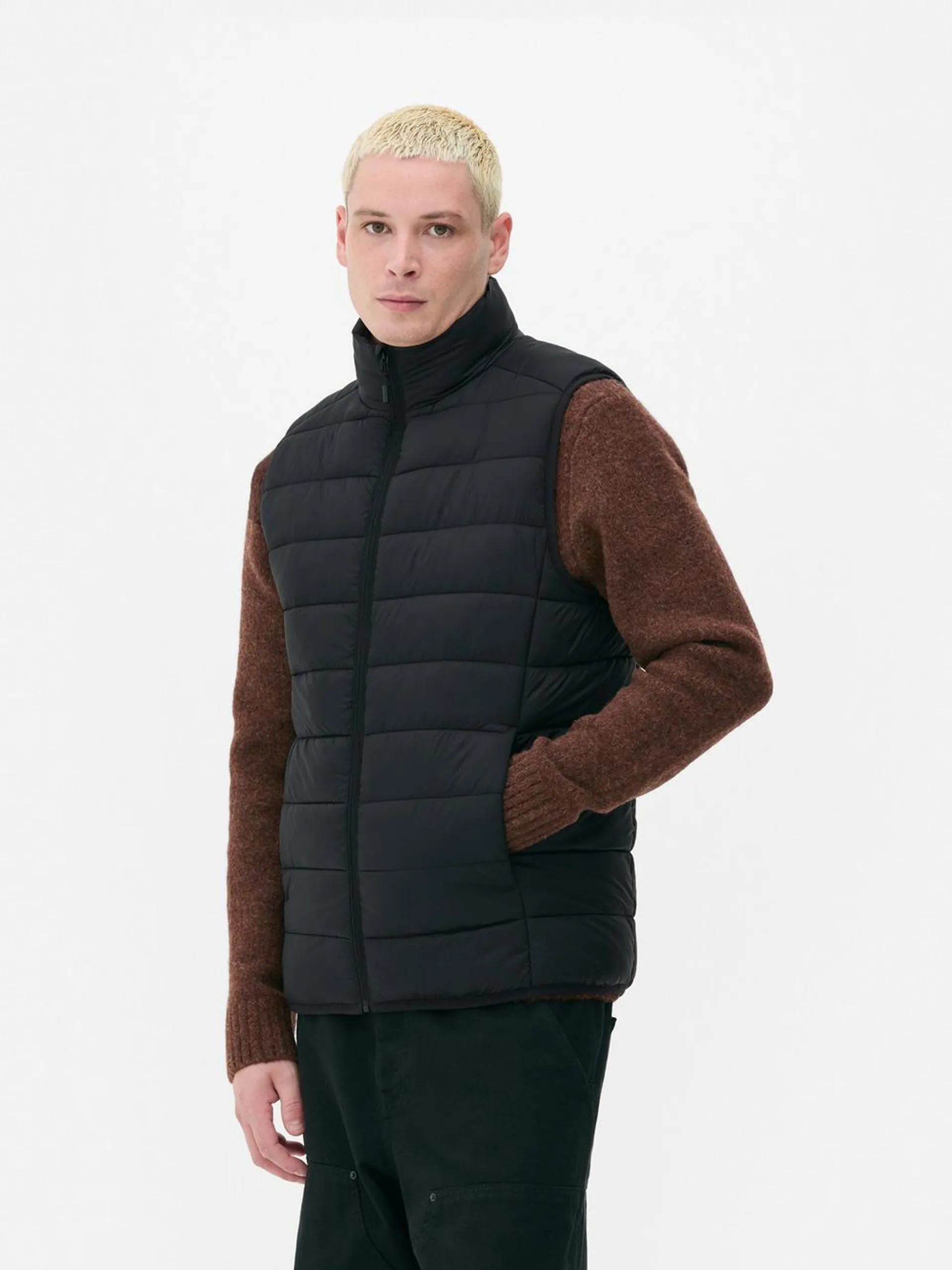 Zip-Through Padded Gilet