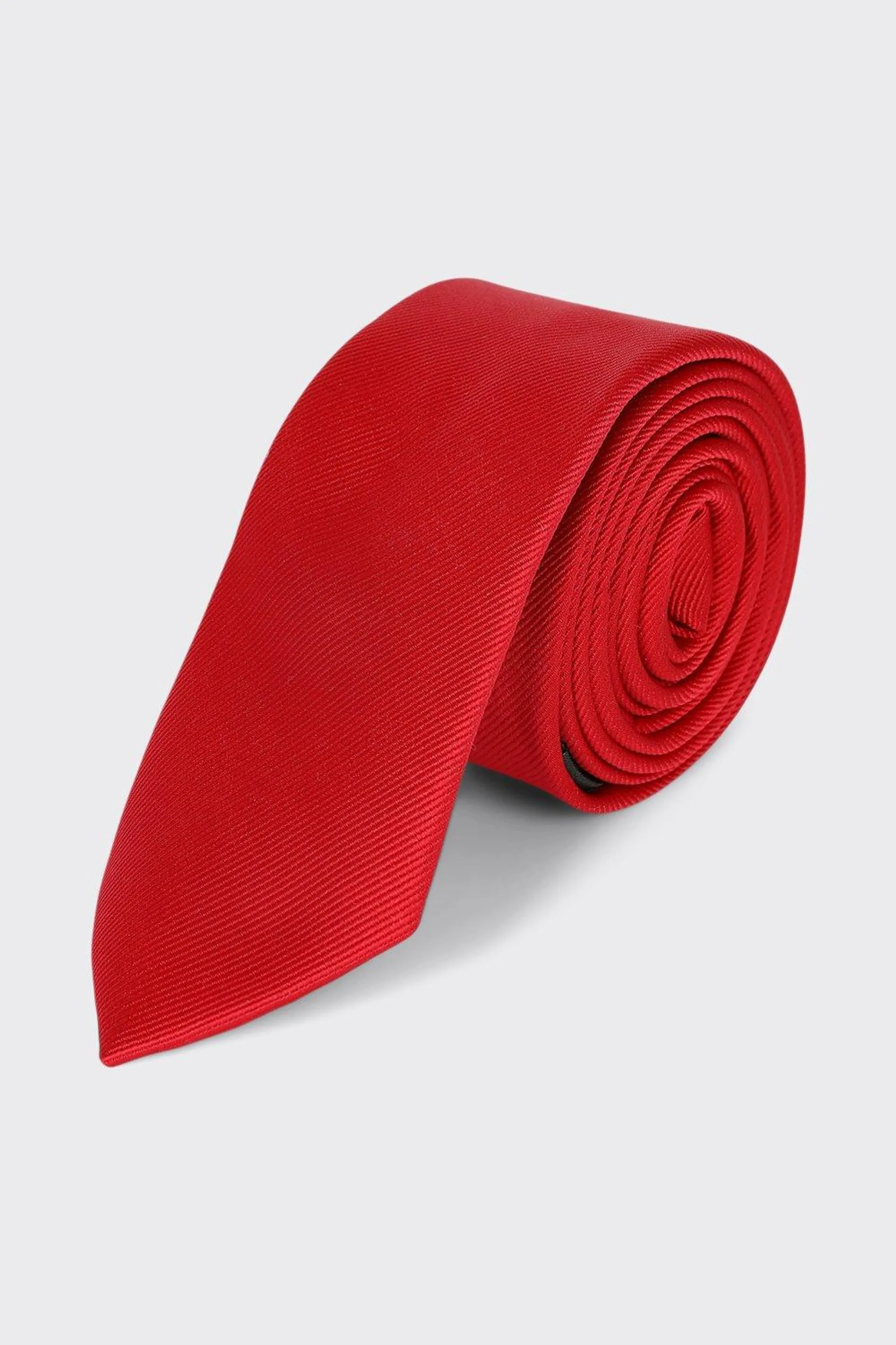 Slim Red Tie