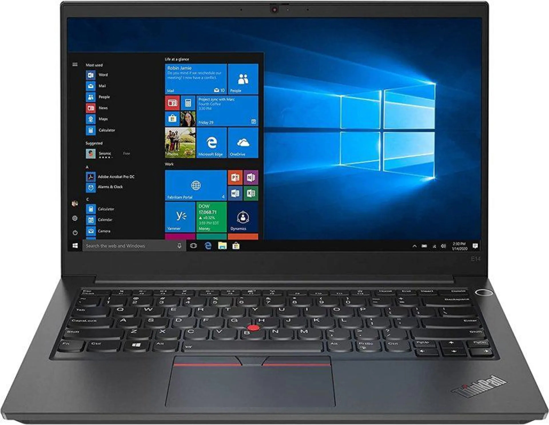Lenovo ThinkPad E14 Gen 4 Laptop, AMD Ryzen 5 5625U, 8GB DDR4, 256GB NVMe SSD, 14" Full HD IPS, AMD Radeon, Windows 11 Pro