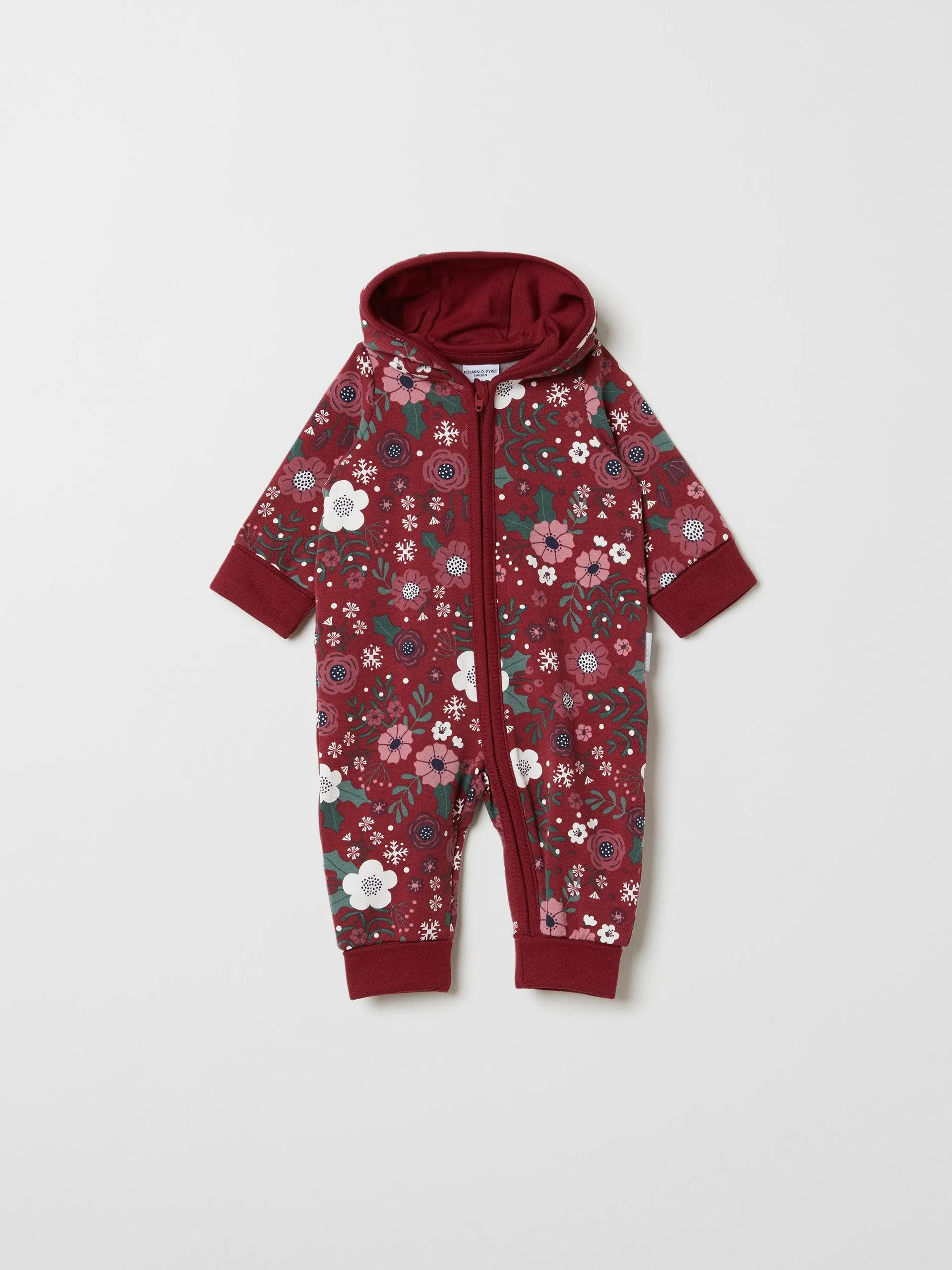Xmas Floral Baby All-in-one