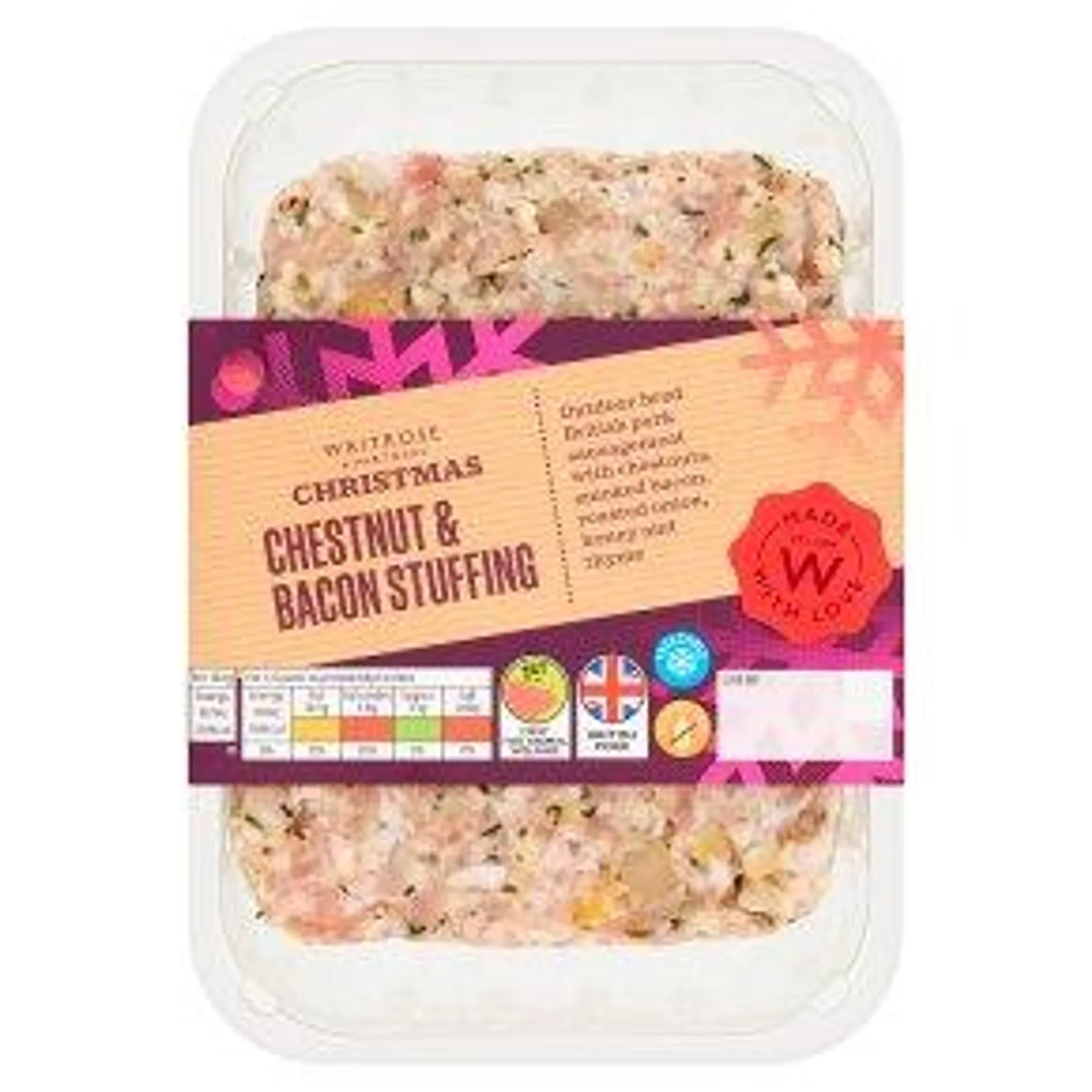 Waitrose Christmas Chestnut & Bacon Stuffing