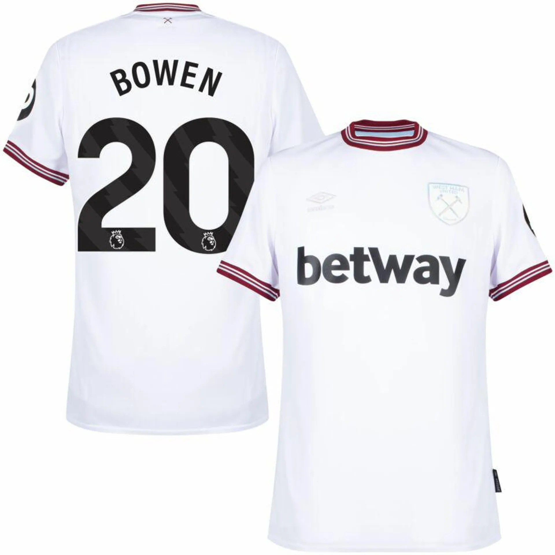 Umbro West Ham Away Bowen 20 Shirt 2023-2024 (Premier League)