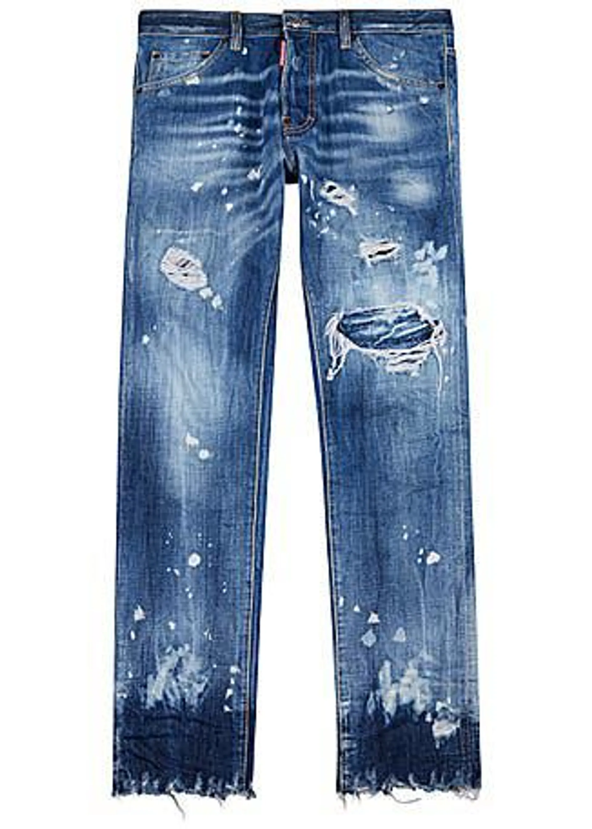 Cool Guy blue distressed skinny jeans