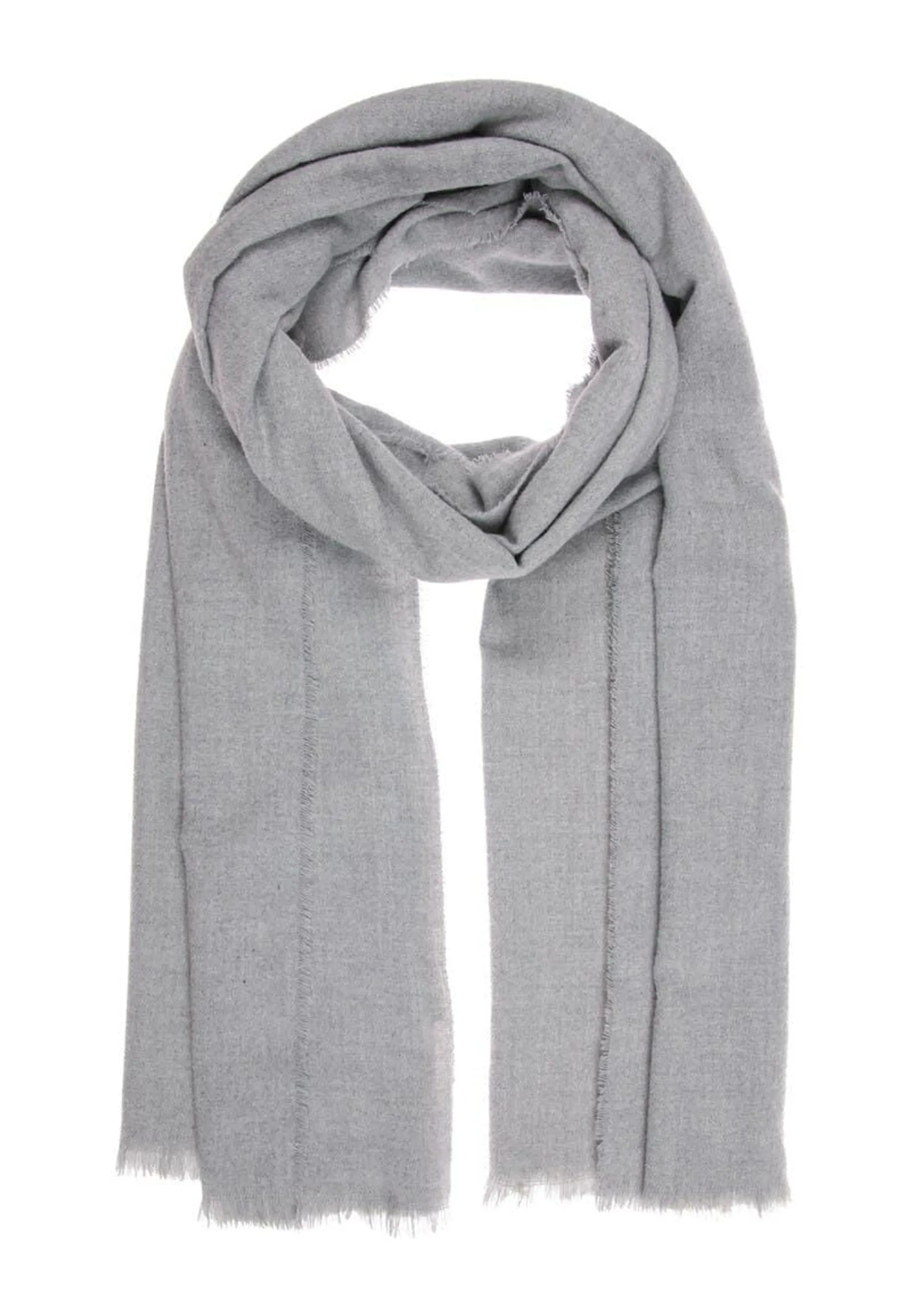 Womens Grey Luxe Scarf