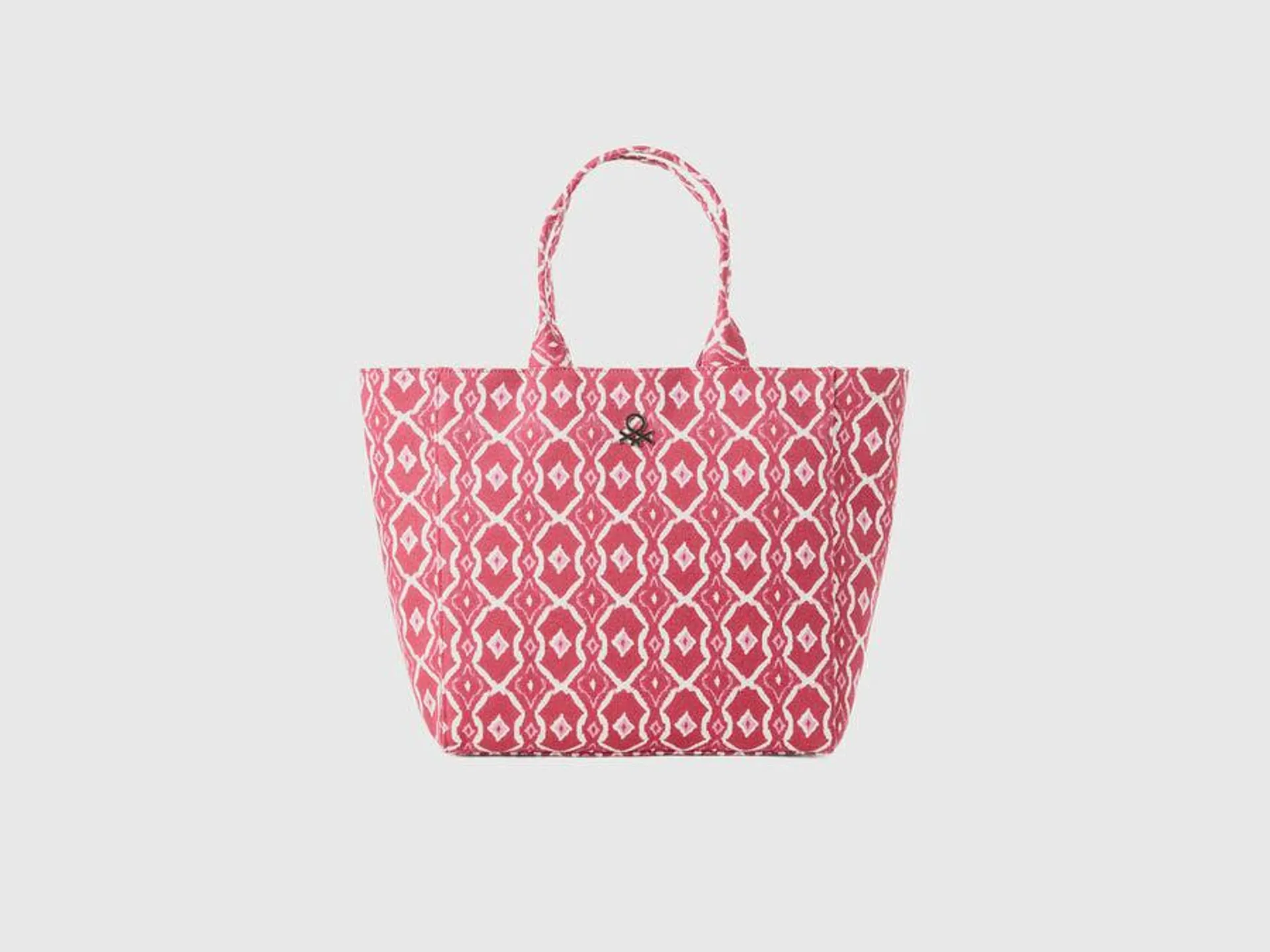 Tote bag with geometric pattern