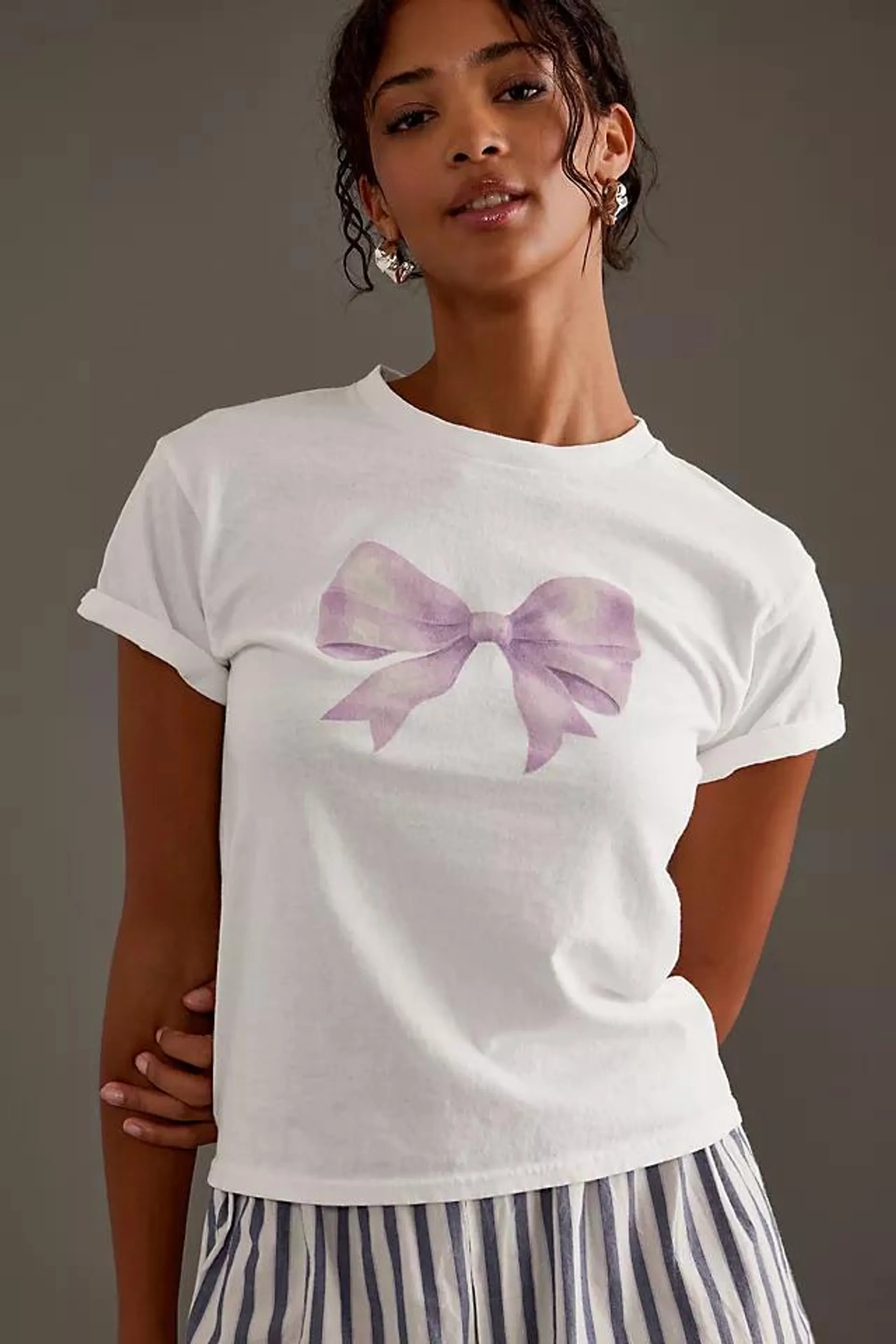 By Anthropologie Short-Sleeve Bow Baby T-Shirt