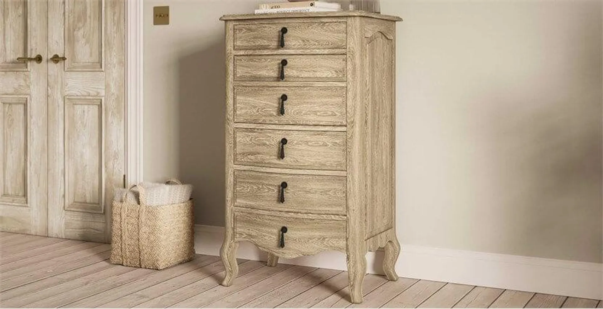 Salcombe 6 Drawer Tallboy