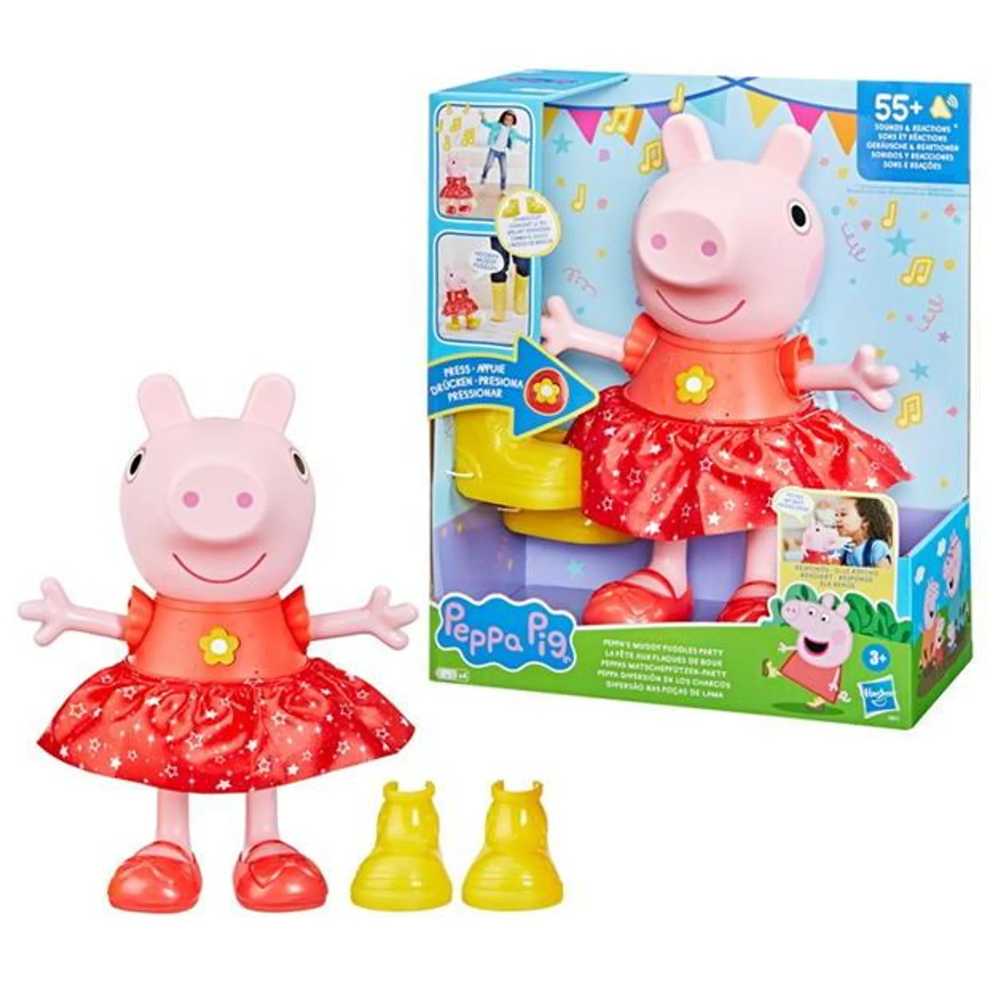 Pig Peppa's Muddy Puddles Party Interactive Doll