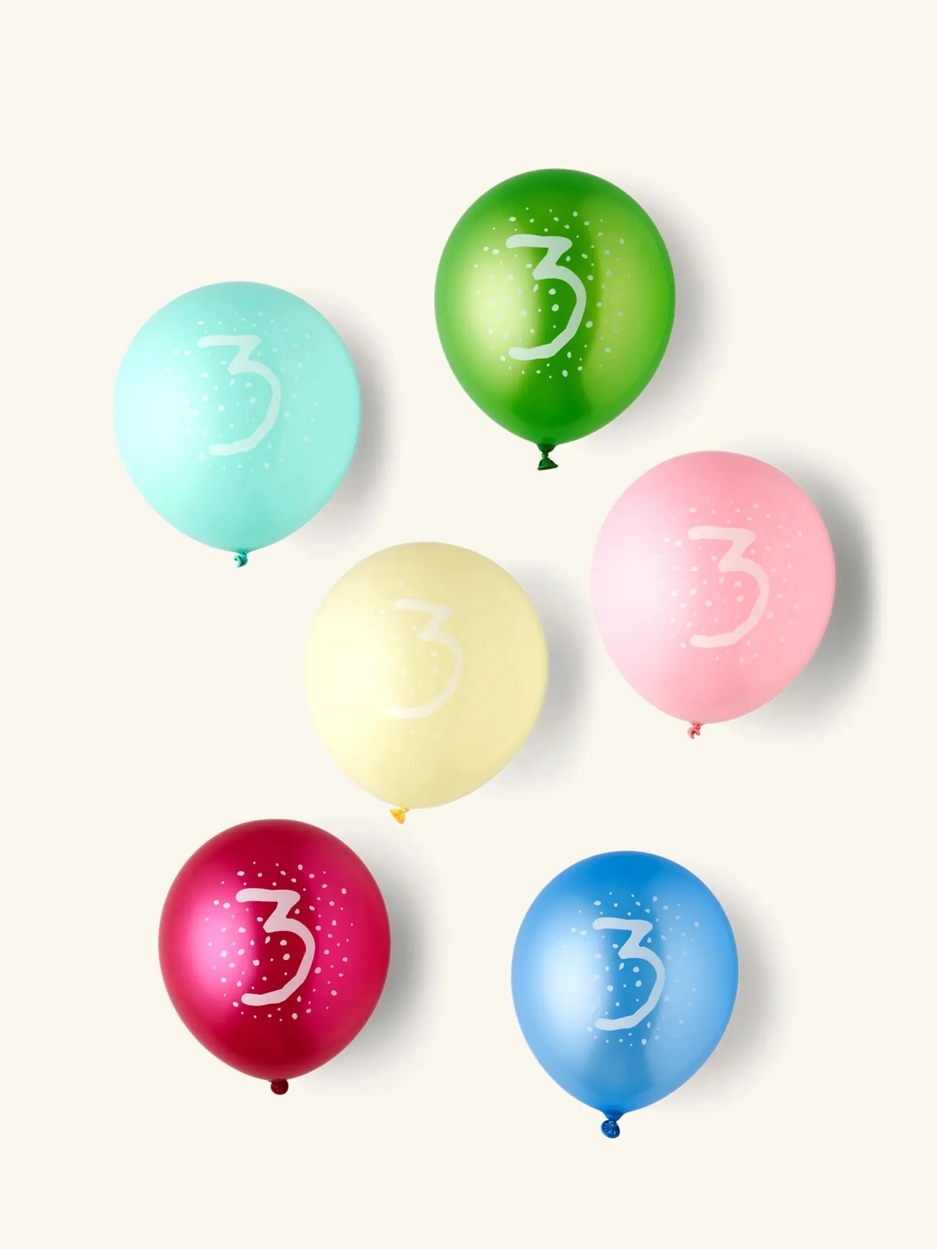 Balloons with number