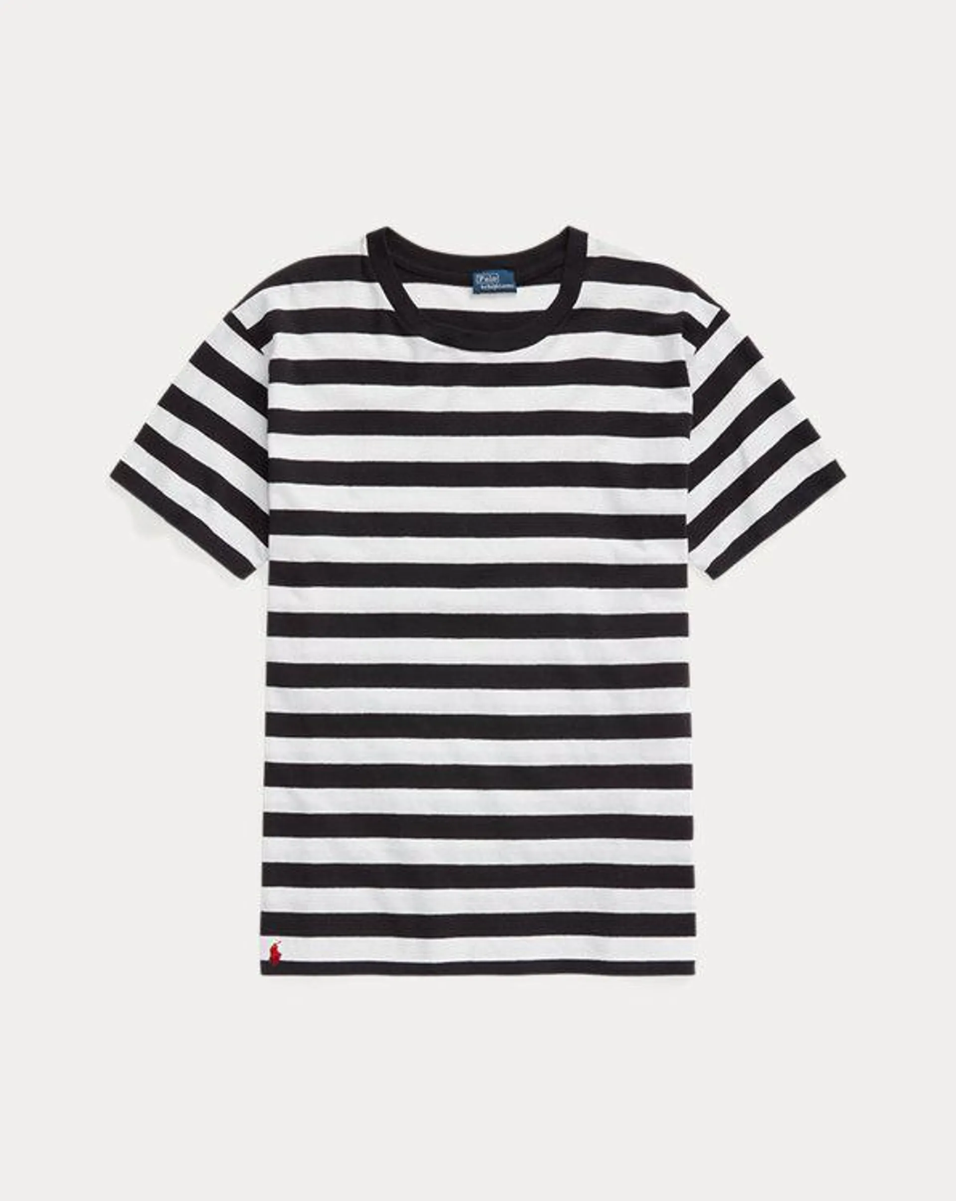 Striped Cotton Jersey Crewneck Tee