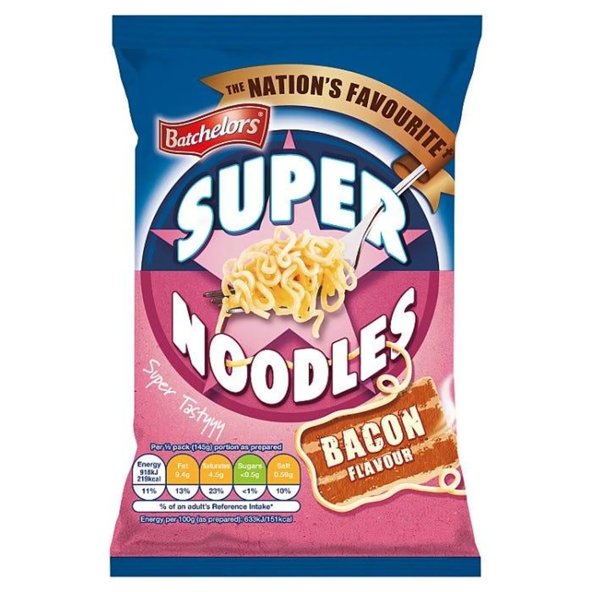 Batchelors Super Noodle Bacon, 90g