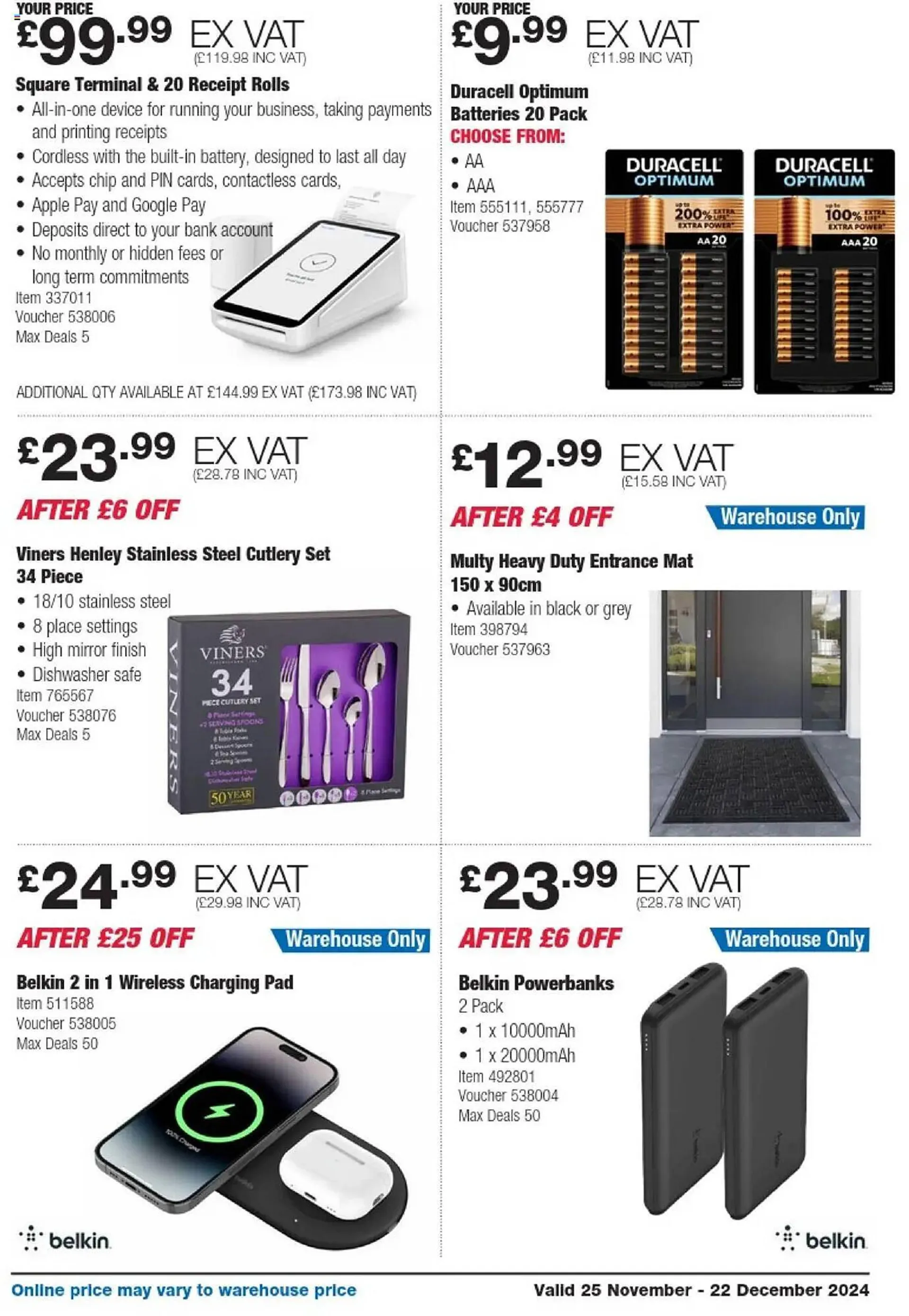 Costco leaflet from 25 November to 22 December 2024 - Catalogue Page 7