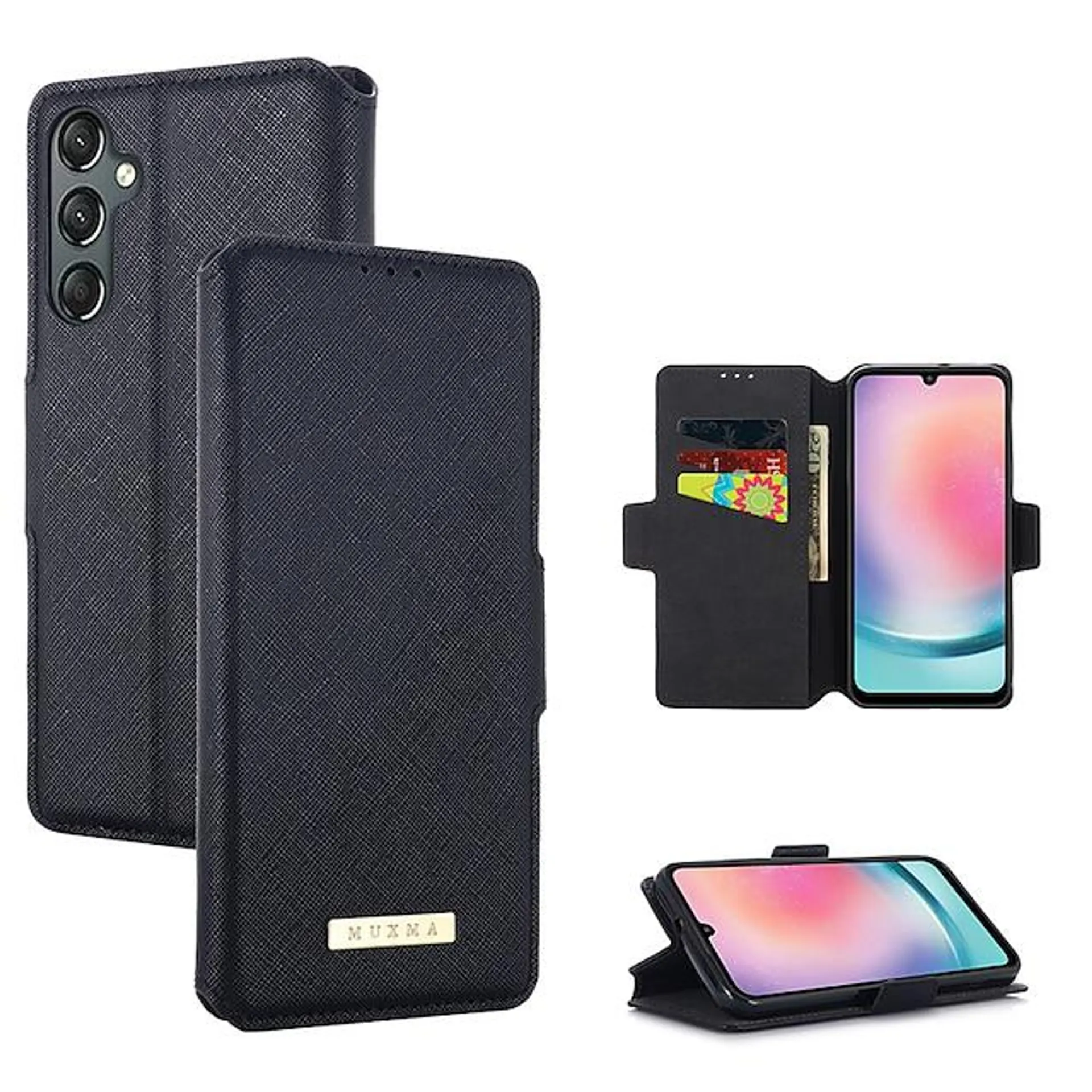Phone Case For Samsung Galaxy S24 S23 S22 S21 S20 Ultra Plus FE A54 A34 A14 A73 A53 A33 A23 A13 A72 A52 A42 Note 20 Ultra Wallet Case With Card Holder Kickstand Shockproof TPU PU Leather