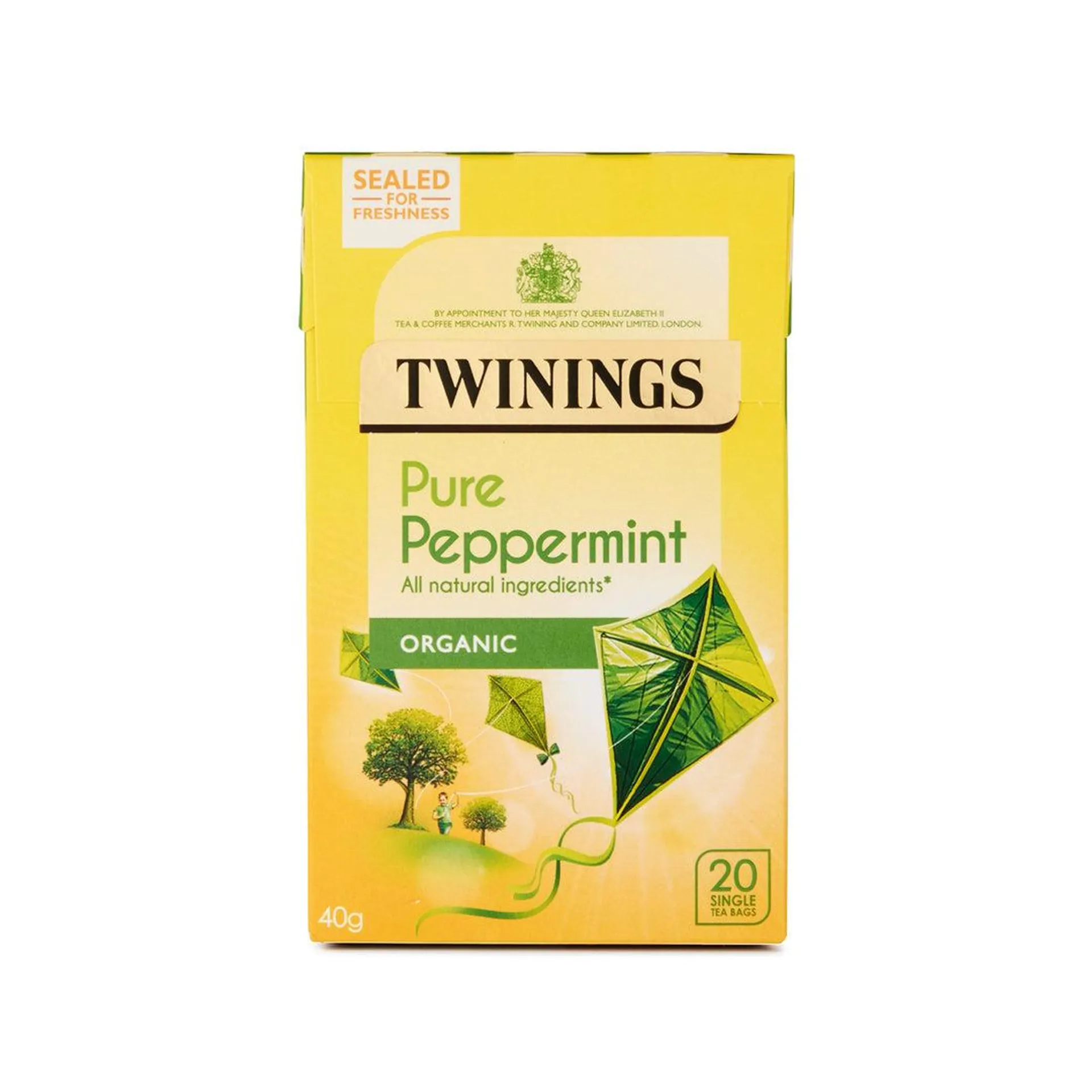 Organic Pure Peppermint 20 Single Tea Bags