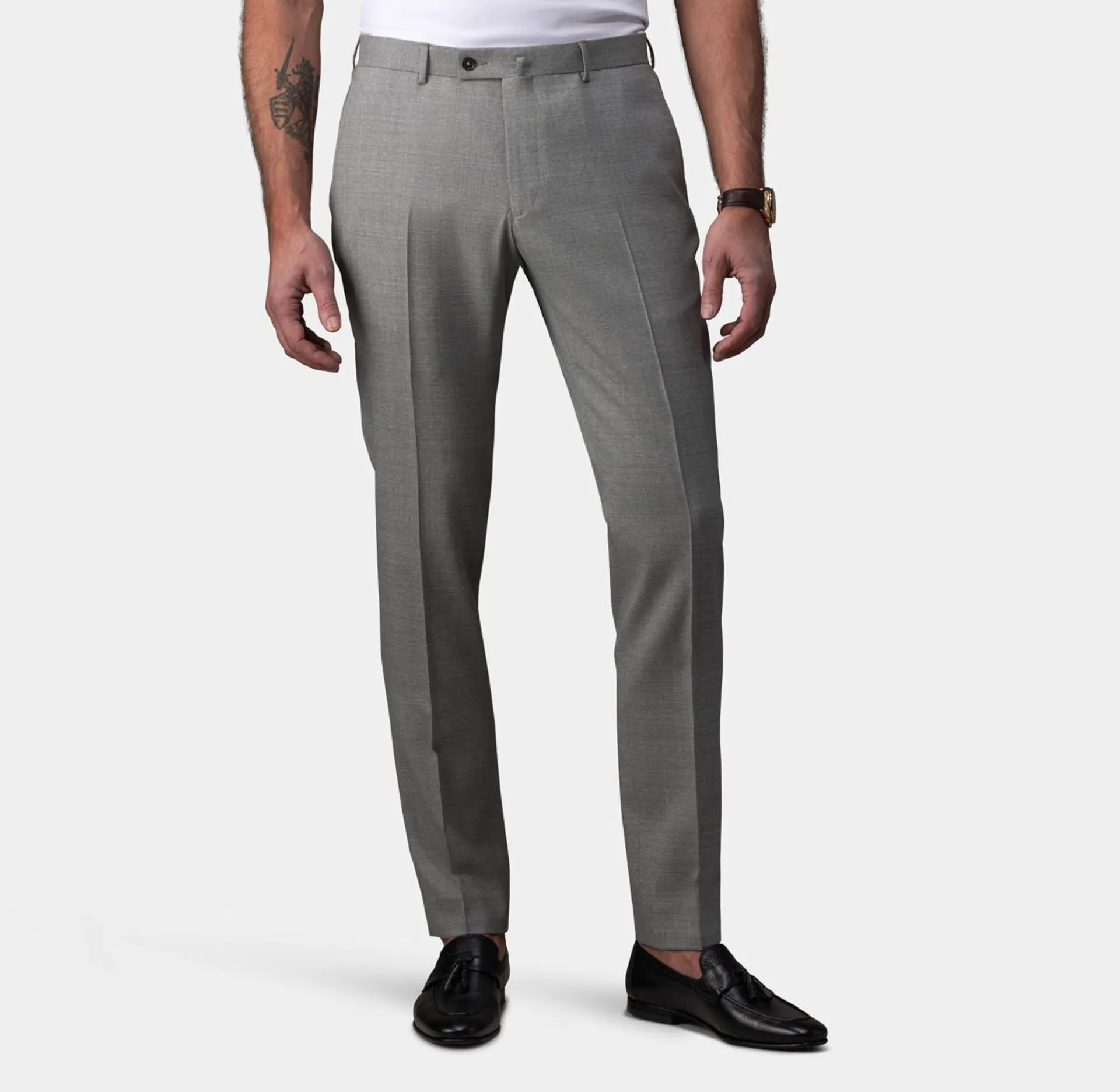 Light gray suit pants