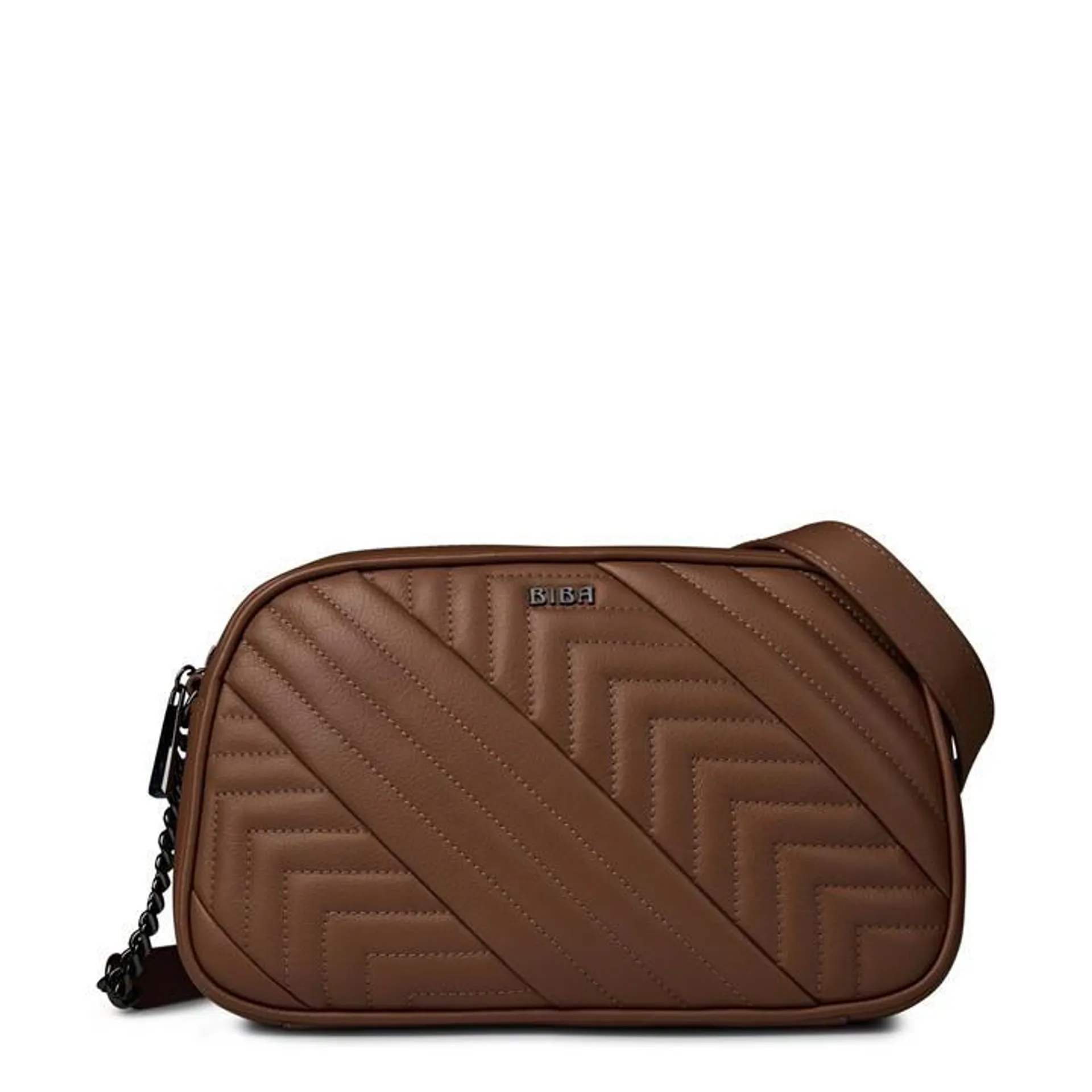 Biba Leather Quilted Crossbody Bag