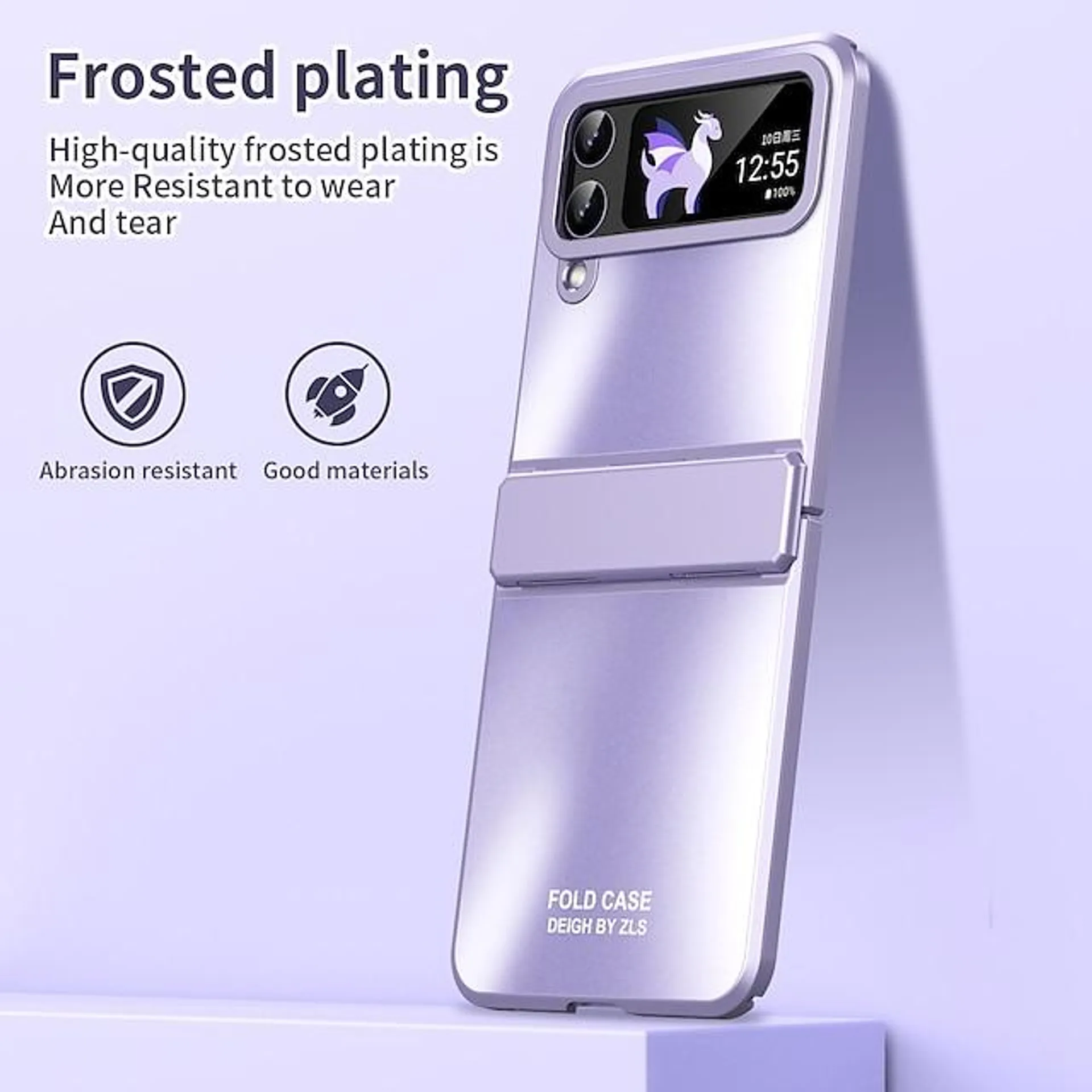 Phone Case For Samsung Galaxy Full Body Case Z Flip 4 Z Flip 3 Shockproof Solid Colored Aluminum Alloy
