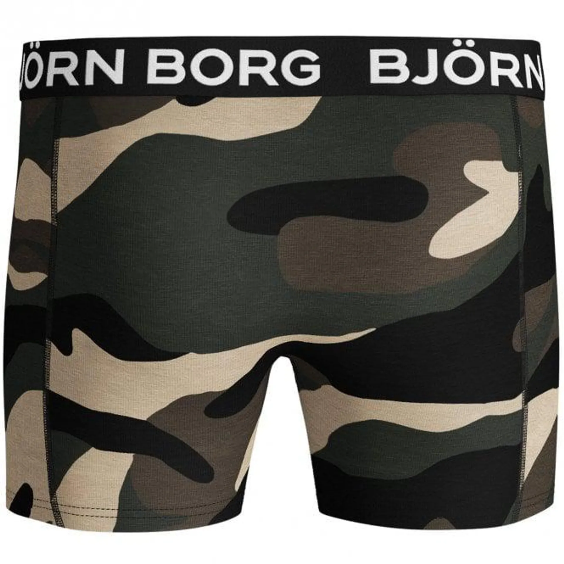Bjorn Borg 2-Pack Camo & Solid Boxer Trunks, Black