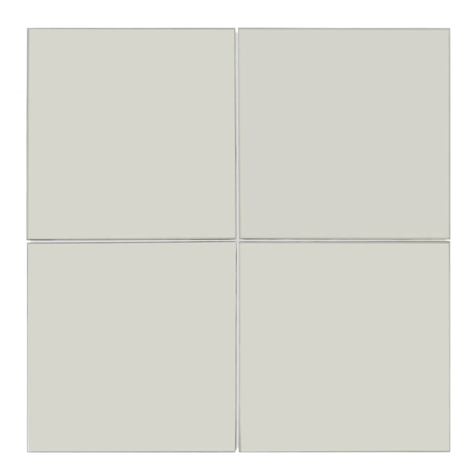 Set of 4 Unframed Square Wall Mirrors